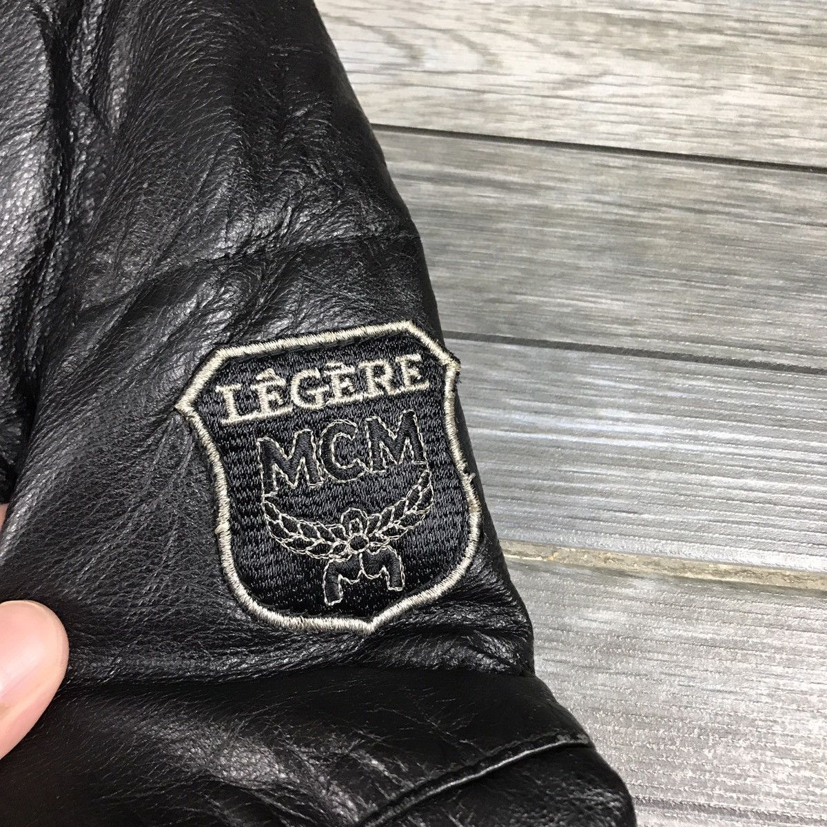 LEGERE MCM LEATHER JACKET PUFFER DOWN JACKET