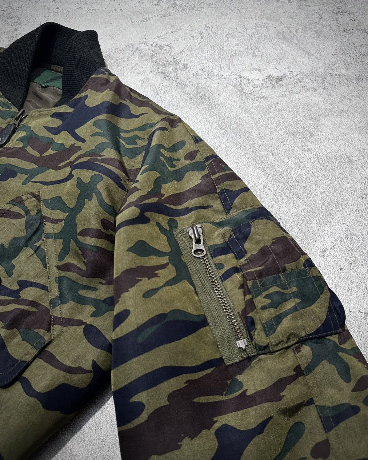 Jean Paul Gaultier Jean Paul Gaultier Heart Camo Bomber Jacket Size US XS / EU 42 / 0 - 8 Thumbnail