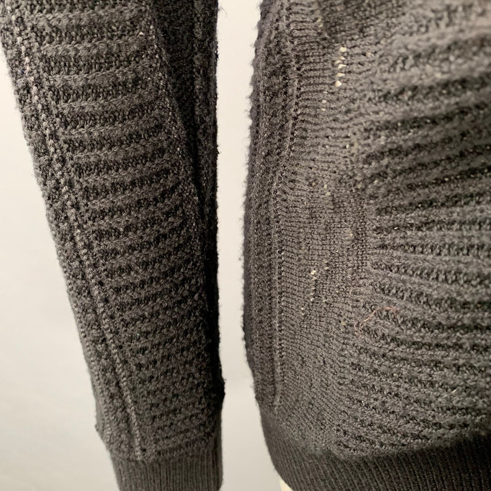 Marc Jacobs MARC JACOBS Size M Black Knit Wool Cotton Button Up Cardigan Size US M / EU 48-50 / 2 - 6 Thumbnail