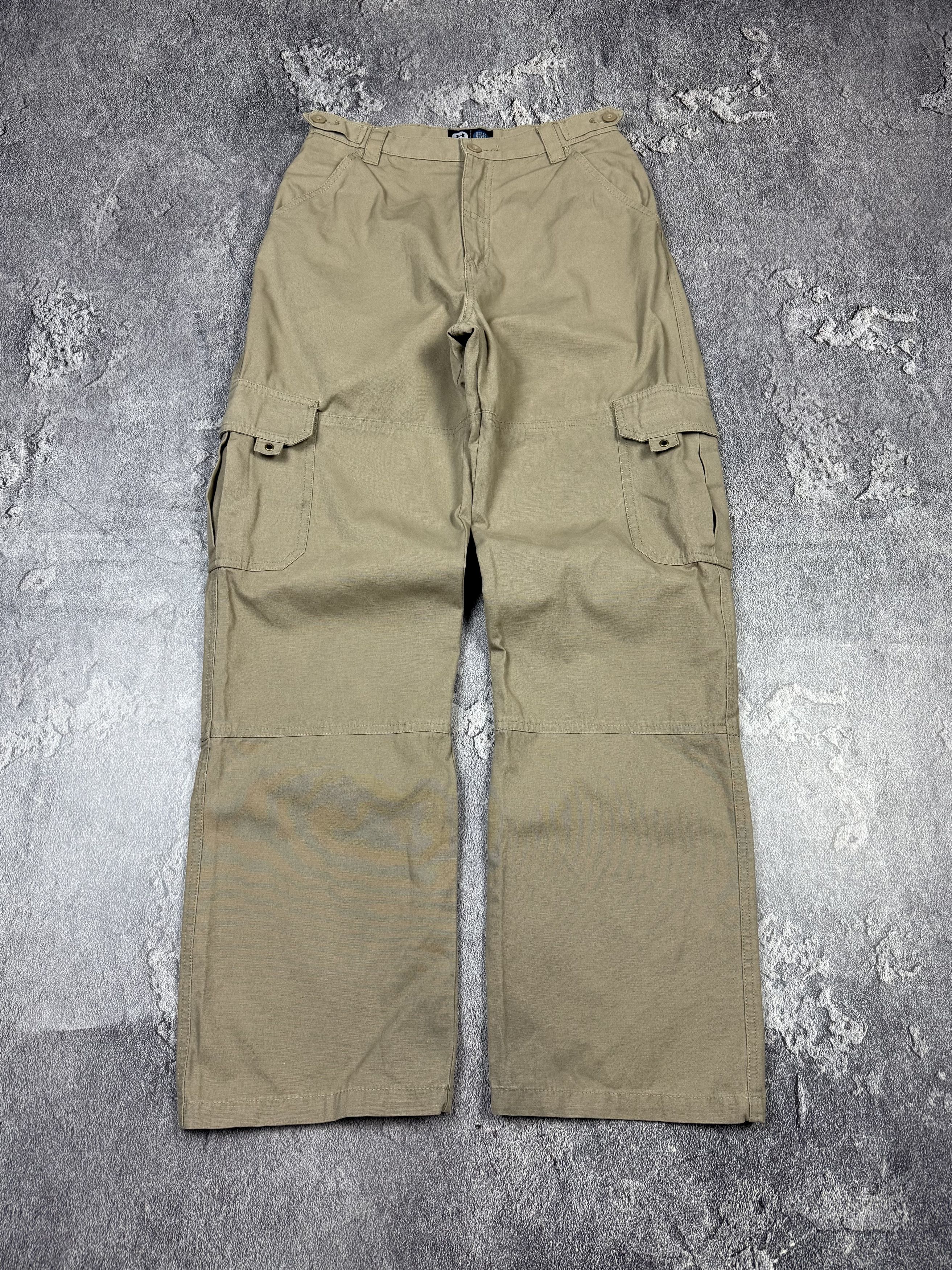 Japanese Brand Vintage 2000s Cargo Baggy Pants Japanese Style Y2K Size US 29 - 5 Thumbnail