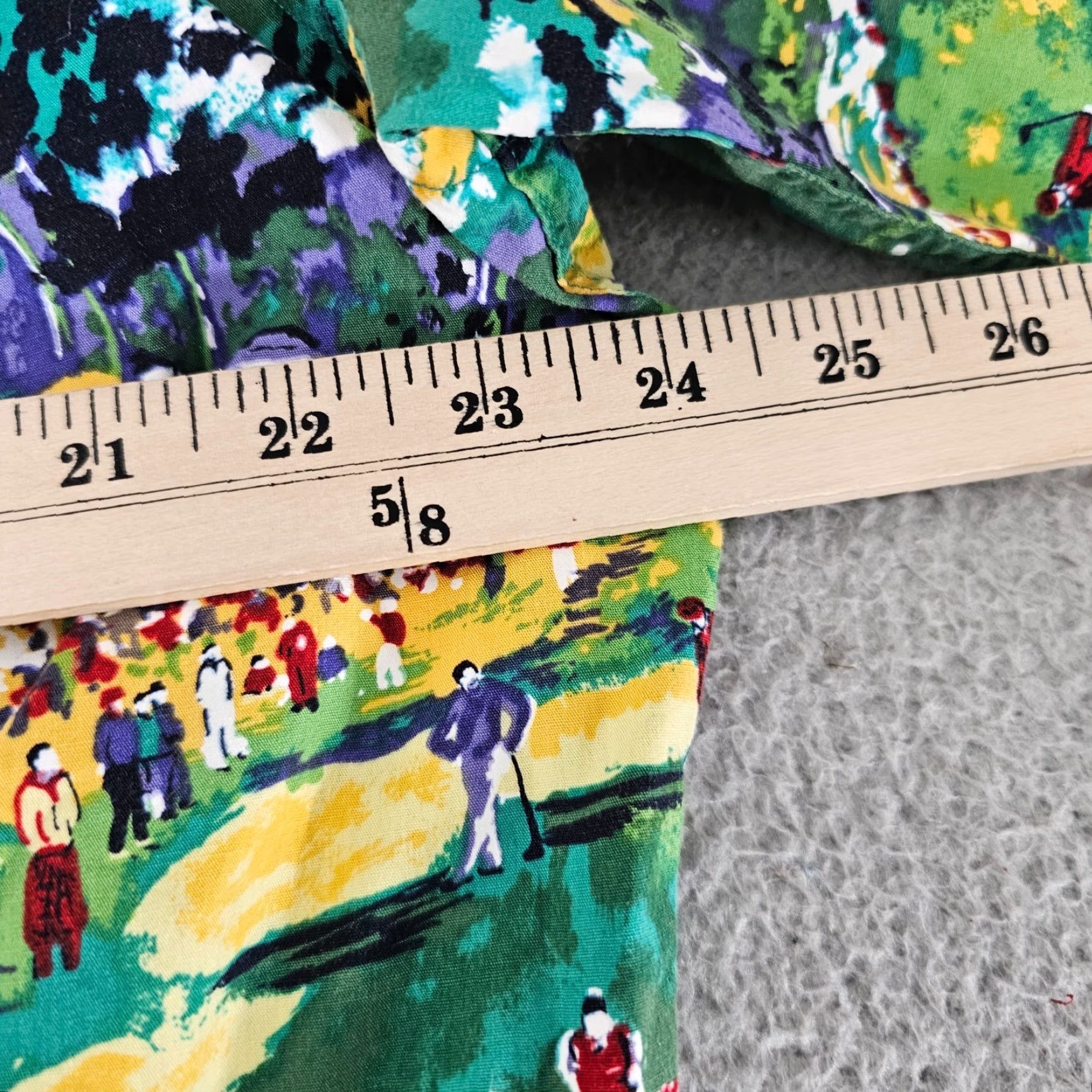 Brooks Brothers VINTAGE Brooks Brothers Shirt Mens Large Green Golf Print Camp Hawaiian Relax Button Up Size US L / EU 52-54 / 3 - 6 Thumbnail