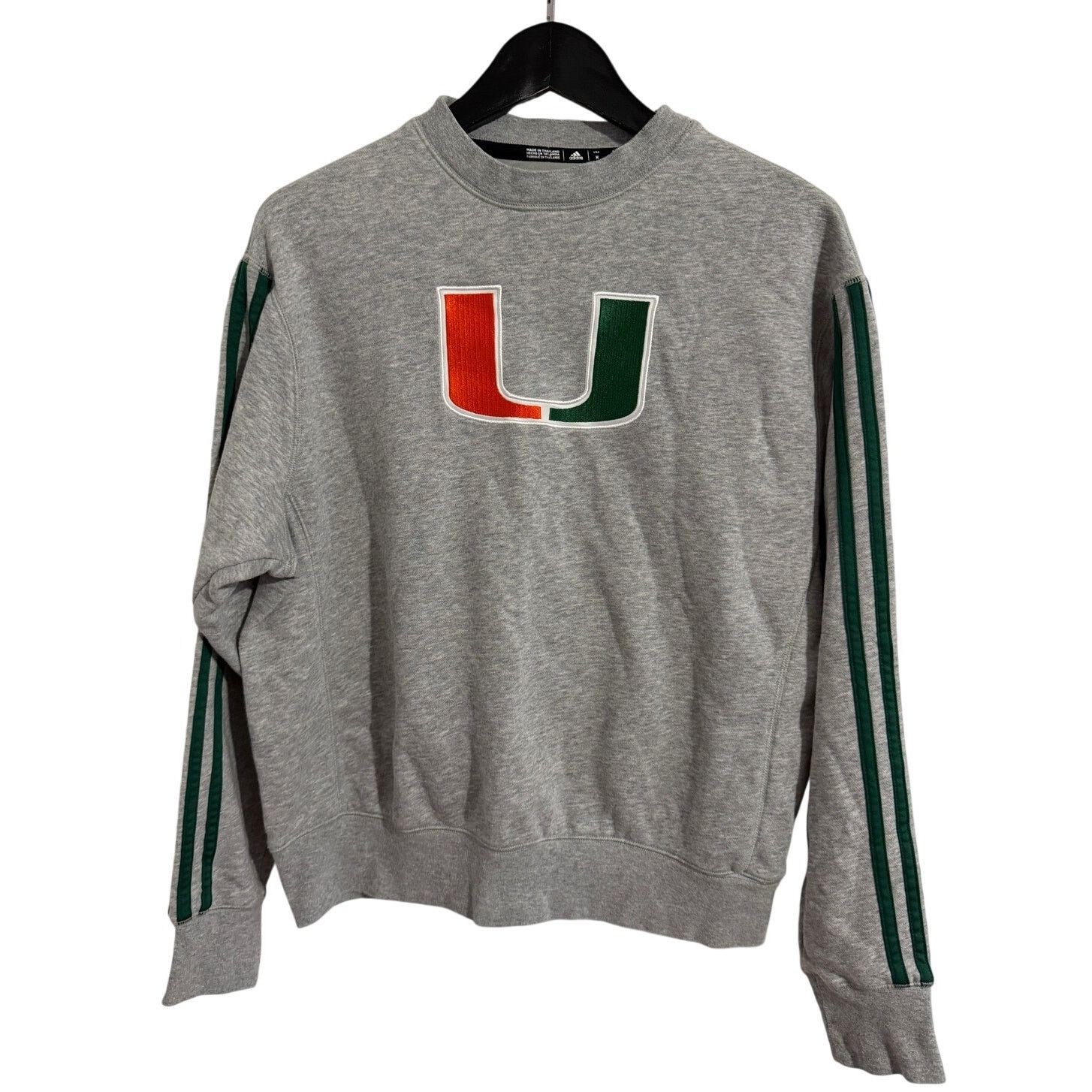 Adidas University of Miami Hurricanes Adidas Crewneck Women's M Size M / US 6-8 / IT 42-44 - 1 Thumbnail