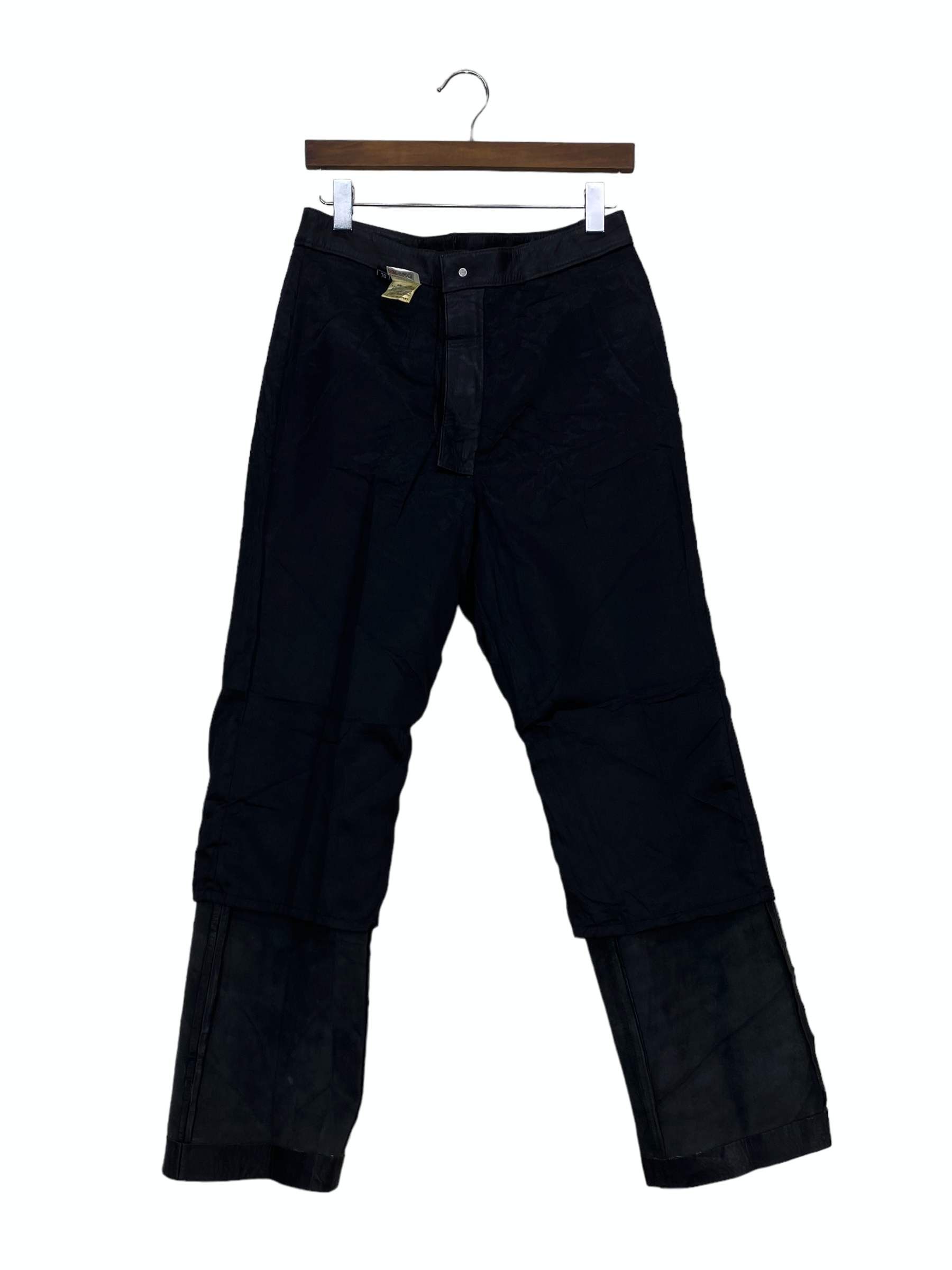Japanese Brand Leather Pants Sheep Skin Motorcycle Black Pants Size US 30 / EU 46 - 3 Thumbnail