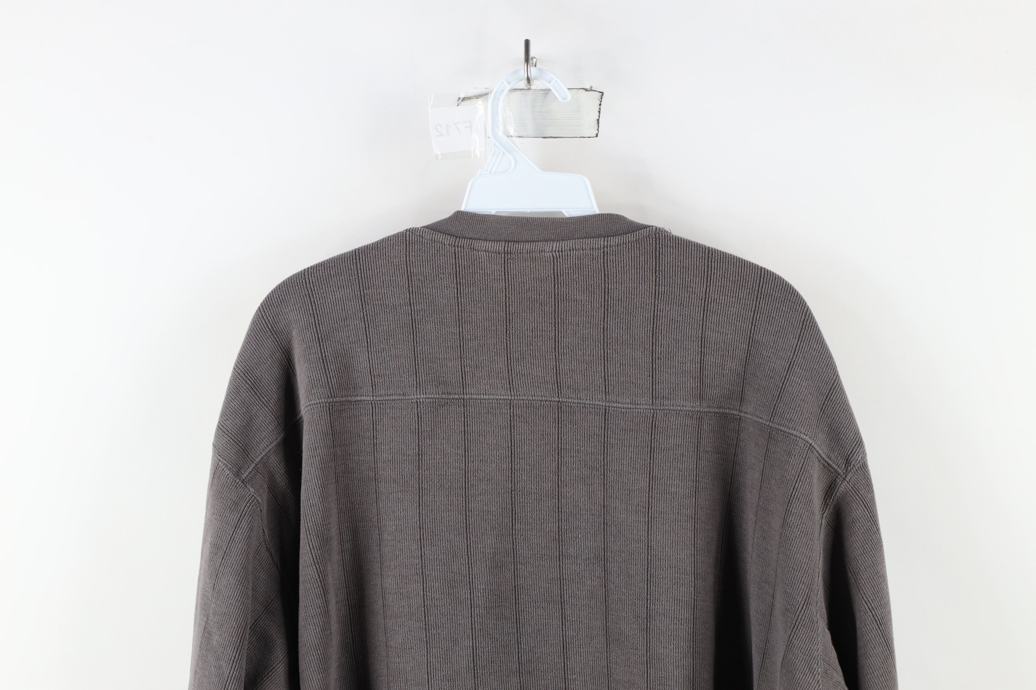 Columbia × Vintage Vintage 90s Columbia Heavyweight Ribbed Knit Sweater Gray Size US XXL / EU 58 / 5 - 8 Thumbnail