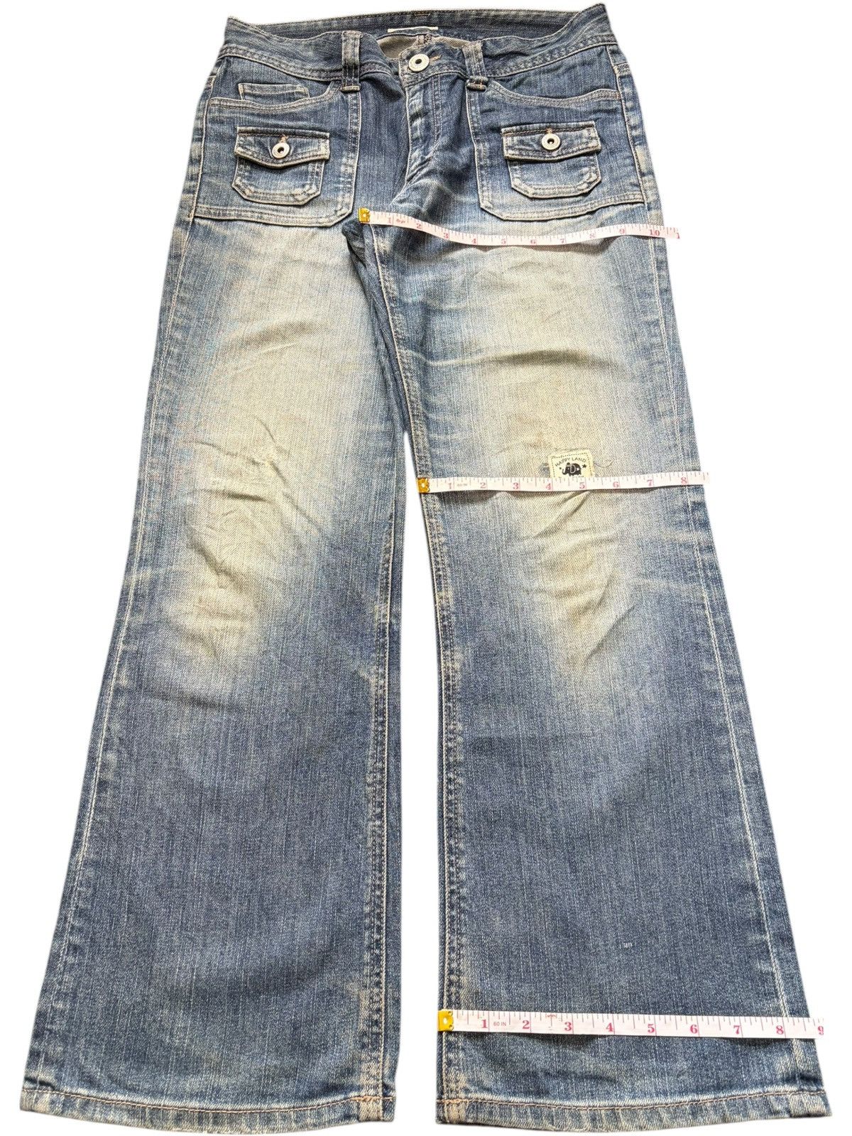 Diesel Vintage Japanese Brand Distress Bush Pant Flare Jeans Size 29" - 8 Thumbnail