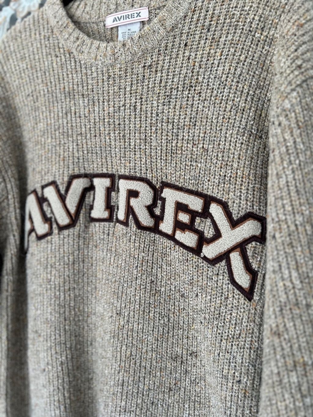 Avirex Vintage Avirex Thick Wool Pullover Knit Crewneck - Medium Size US M / EU 48-50 / 2 - 2 Thumbnail