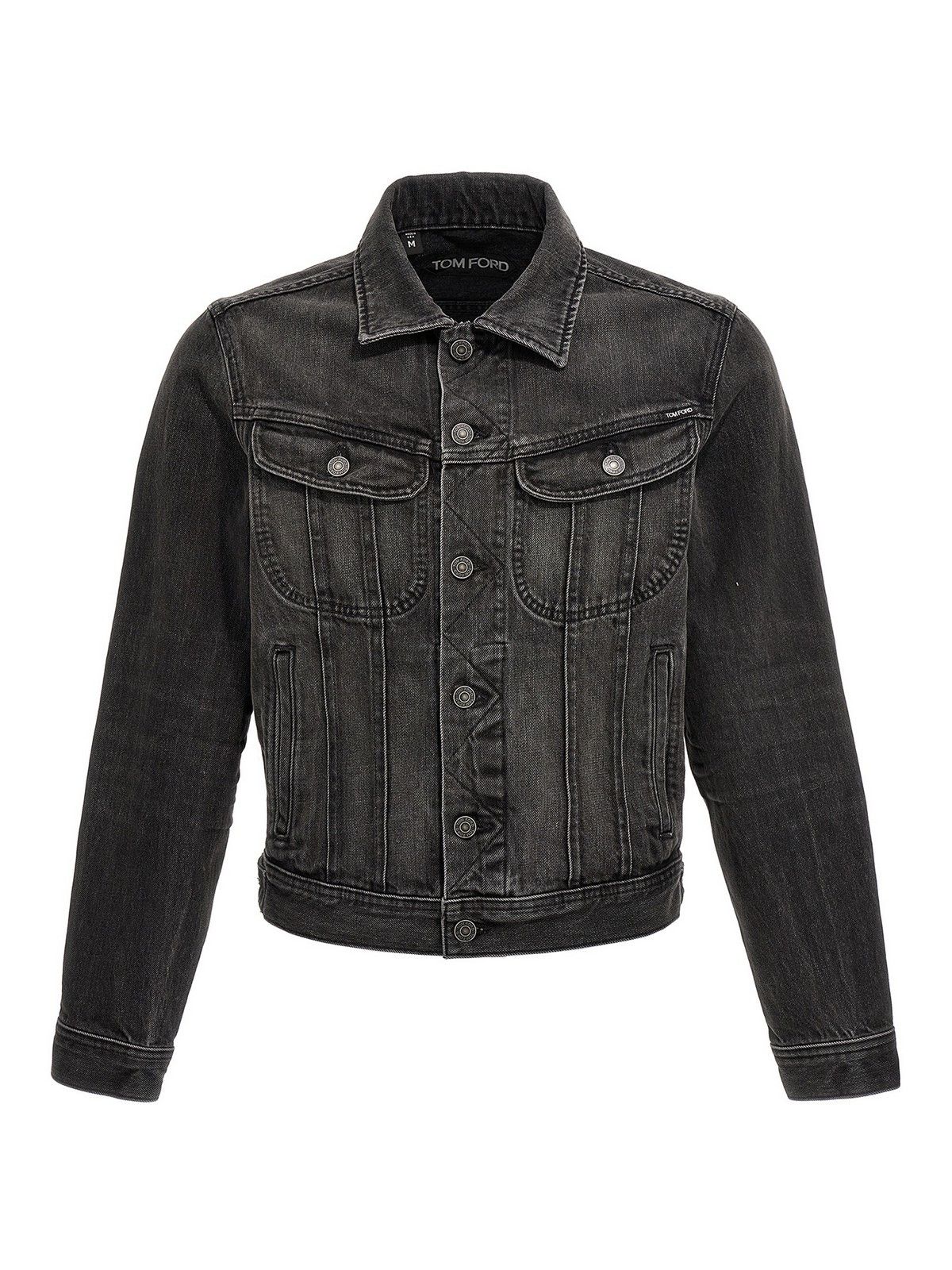 Tom Ford o1loc1c1225 DJI001 Denim Jacket in Black Size US S / EU 44-46 / 1 - 1 Thumbnail