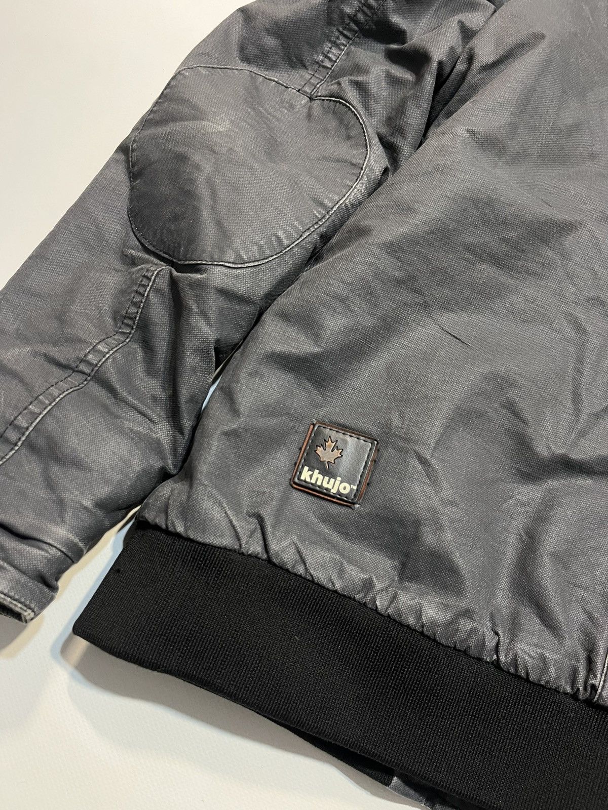 If Six Was Nine Vintage Khujo Waxed Fur Y2K Bomber Jacket Size US M / EU 48-50 / 2 - 8 Thumbnail