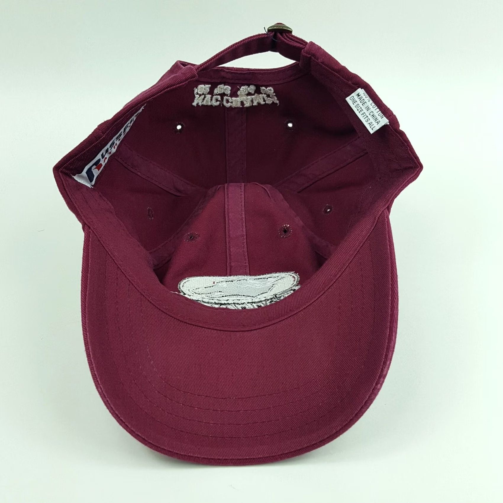 Russell Athletic VINTAGE Southern Illinois Salukis Hat Baseball Cap Russell Athletic NCAA College Adjustable Red Embroidered Solid Sports School 90s Mens Size ONE SIZE - 6 Thumbnail