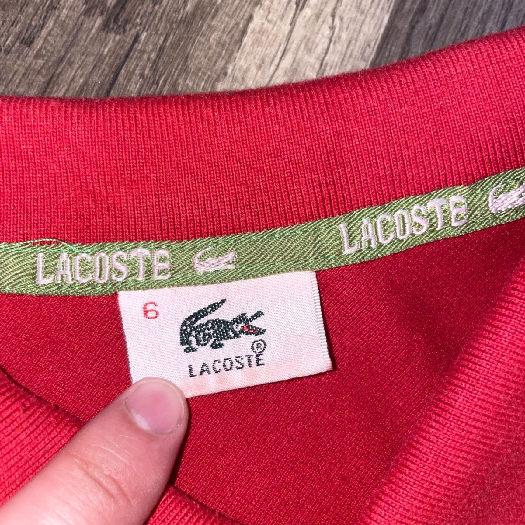 Lacoste VINTAGE Lacoste Polo Shirt Mens Red Size 6 Classic Made In France Polo Size US S / EU 44-46 / 1 - 3 Thumbnail