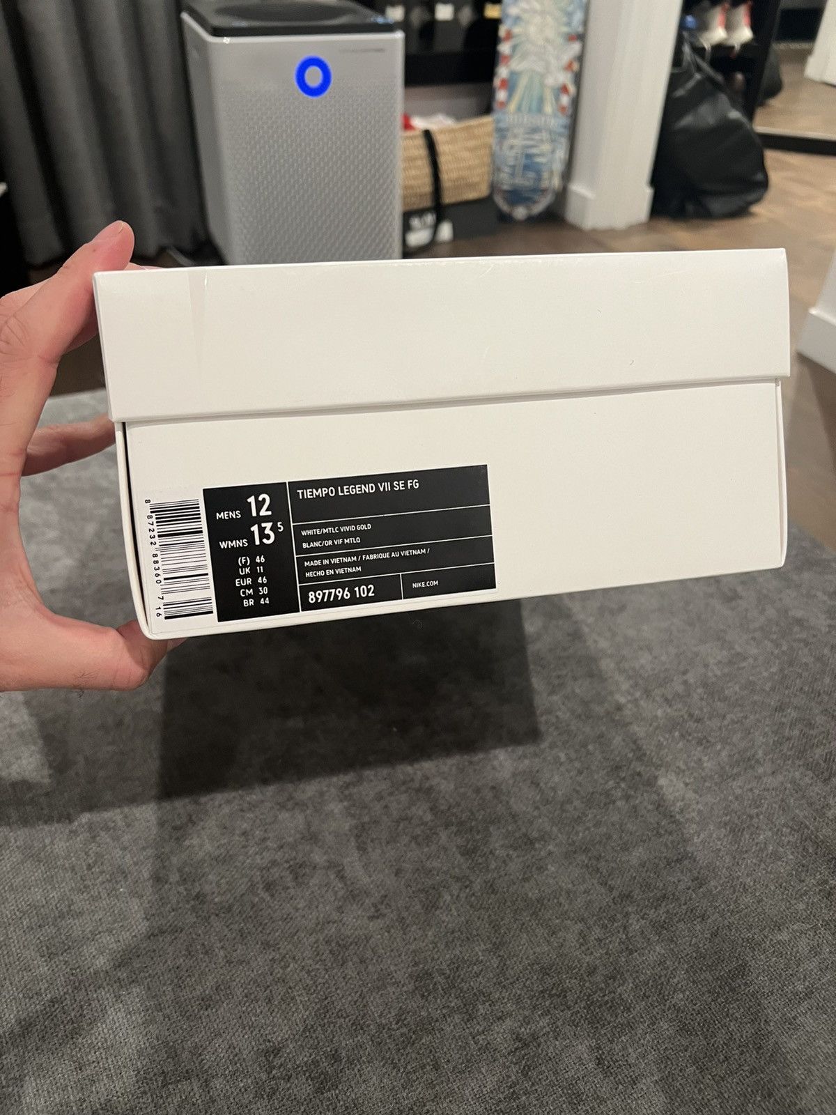 Nike Sergio Ramos Tiempo Legend 7 SE FG White Gold Size 12 Size US 12 / EU 45 - 4 Thumbnail