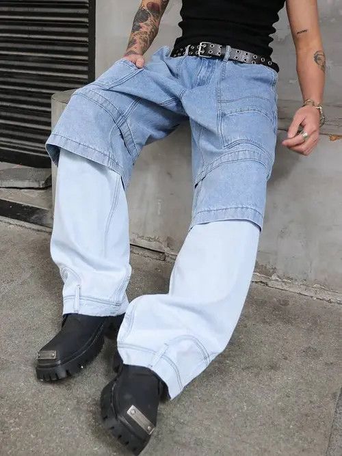 Japanese Brand × Vintage DRIP workwear vintage Y2K denim jeans pants Size US 32 / EU 48 - 1 Thumbnail