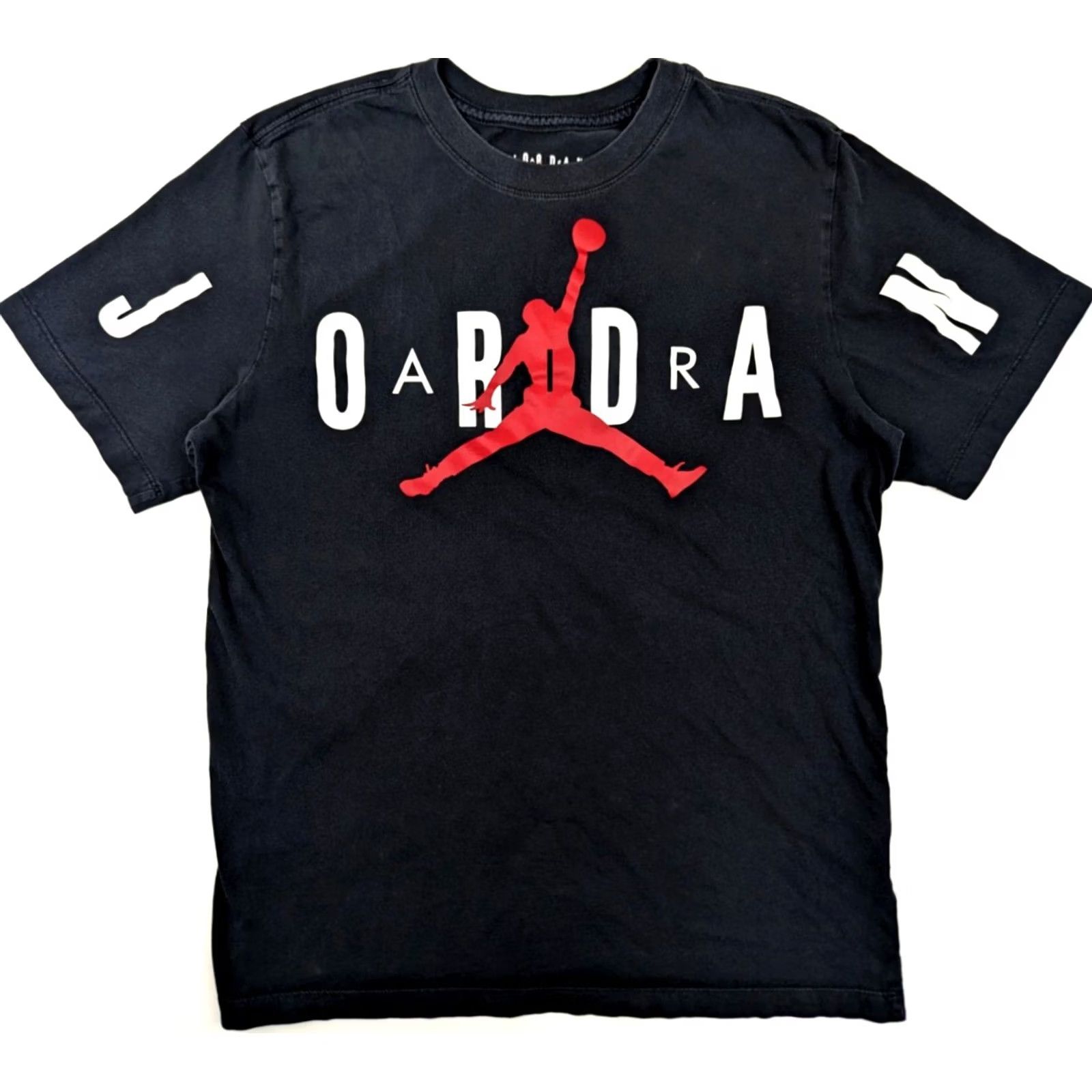 Jordan Brand Nike Air Jordan MJ DNA Stretched Jumpman Logo Shirt Men M Black Red CZ1880-010 Size US M / EU 48-50 / 2 - 2 Thumbnail
