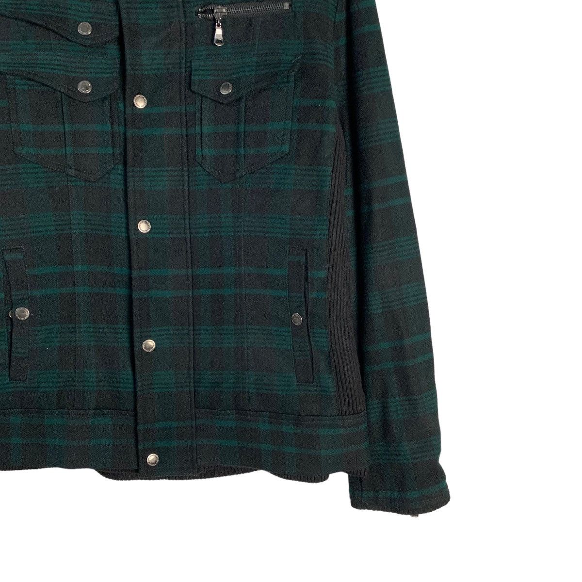 semanticdesign Semantic Design Plaid Tartan Double Zipper Jacket Size L / US 10 / IT 46 - 4 Thumbnail