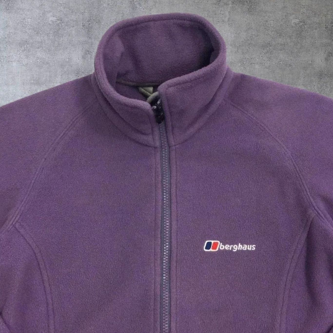 Berghaus Berghaus Classic Mini Logo Purple Zip Fleece Sweatshirt Women's Small Shirt Size S / US 4 / IT 40 - 3 Thumbnail