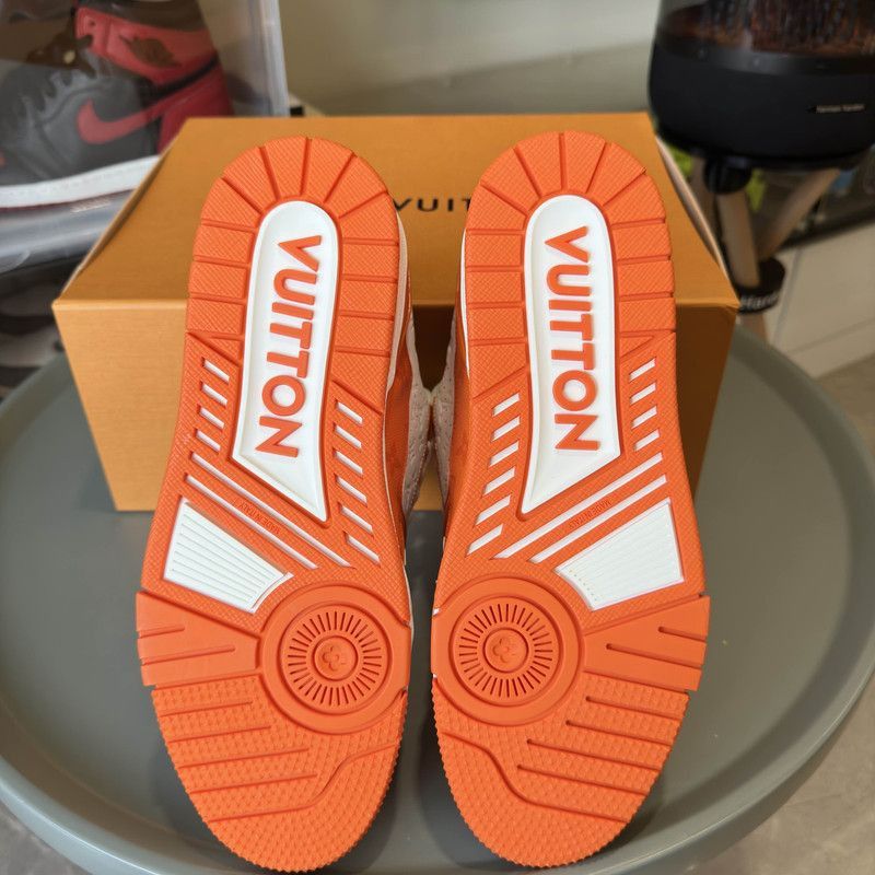Louis Vuitton Orange Low-Top Trainer Sneakers -2508
