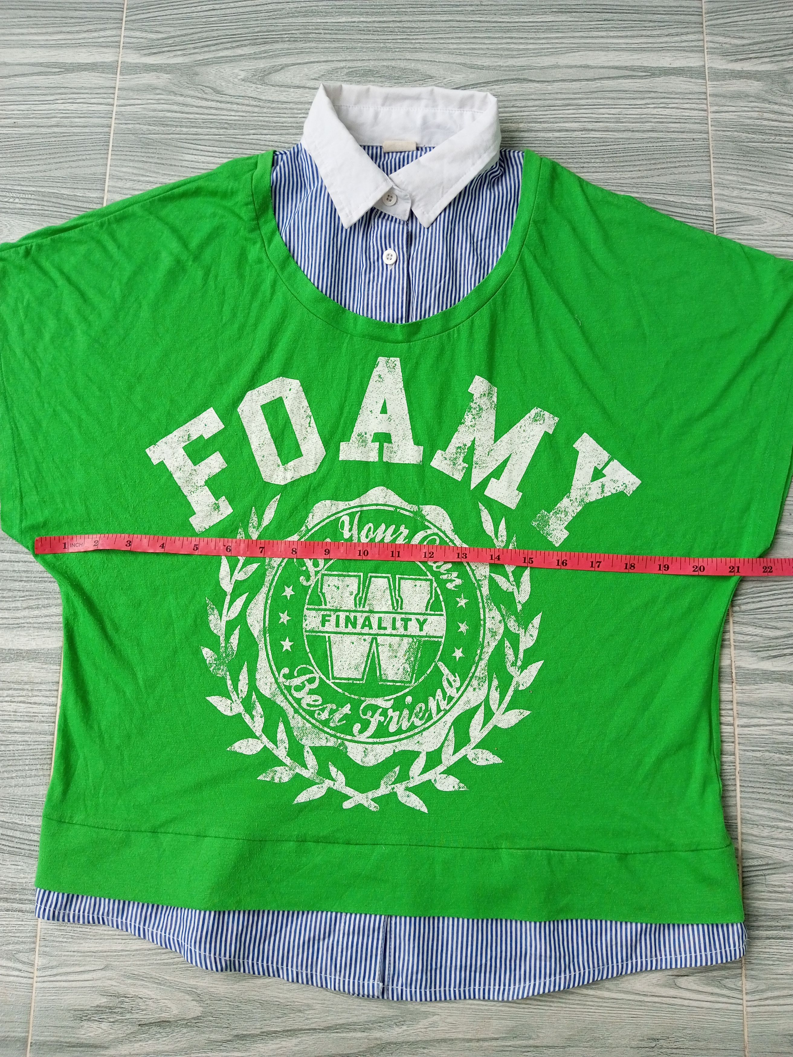Japanese Brand × Other Japanese Bat wing Poem Double layer Tee Size US M / EU 48-50 / 2 - 10 Thumbnail