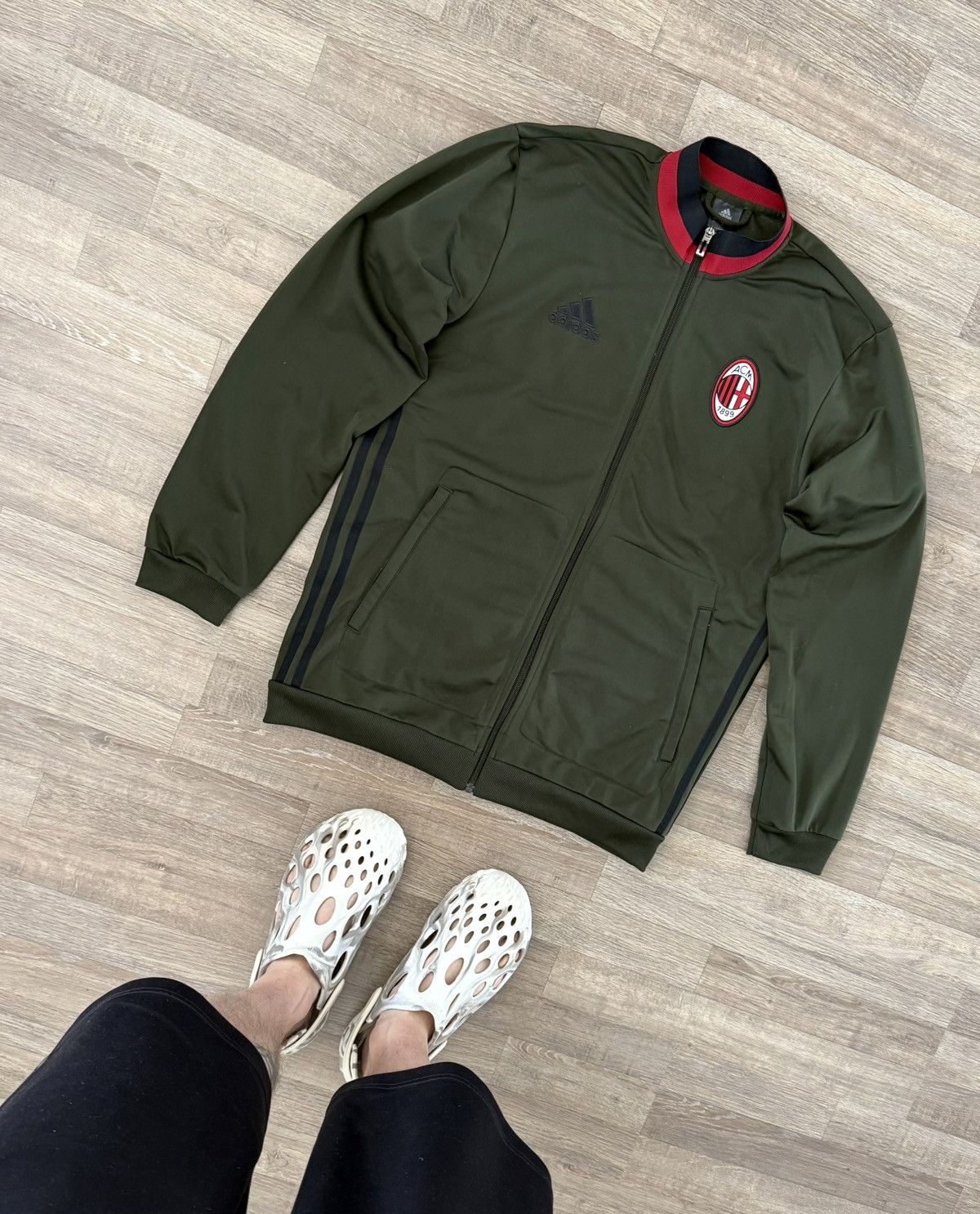 Adidas ADIDAS AC MILAN TRACK SOCCER Y2K BLOKECORE DRILL RARE JACKET Size US M / EU 48-50 / 2 - 11 Thumbnail