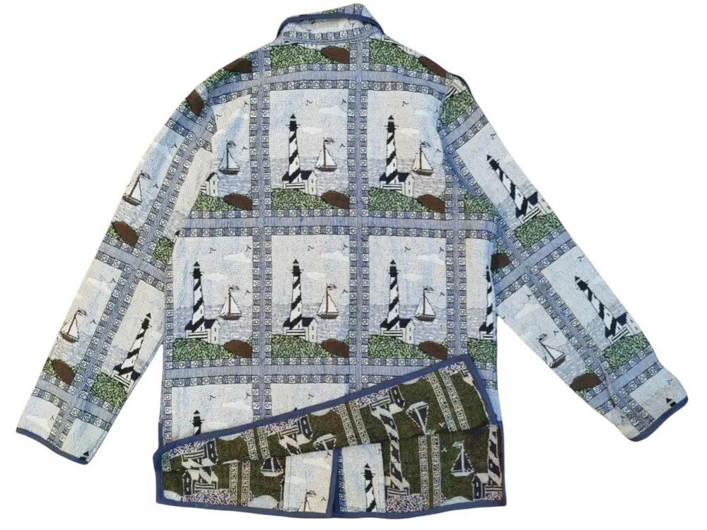Vintage Blair Printed Knitted Button Jacket Size US M / EU 48-50 / 2 - 2 Thumbnail