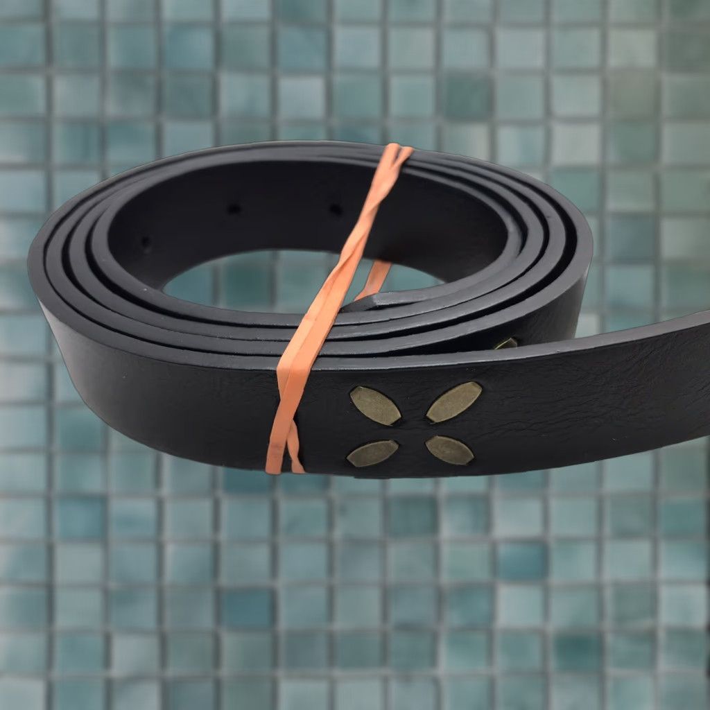 Vintage Goodfellow & Co Black Leather Belt Men 1" / 40" Adjustable XL Dress Belt, Quick Release Buckle, Custom Fit Size 40 - 1 Thumbnail