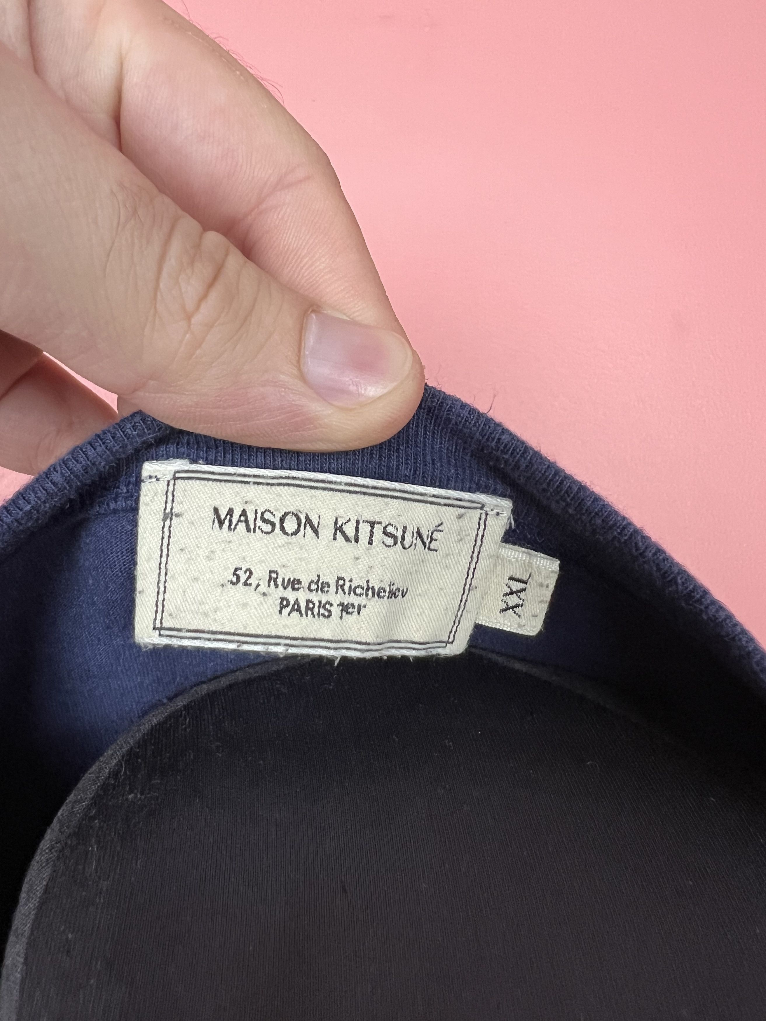Maison Kitsune Maison Kitsune logo shirt tee designer Size US XXL / EU 58 / 5 - 6 Thumbnail