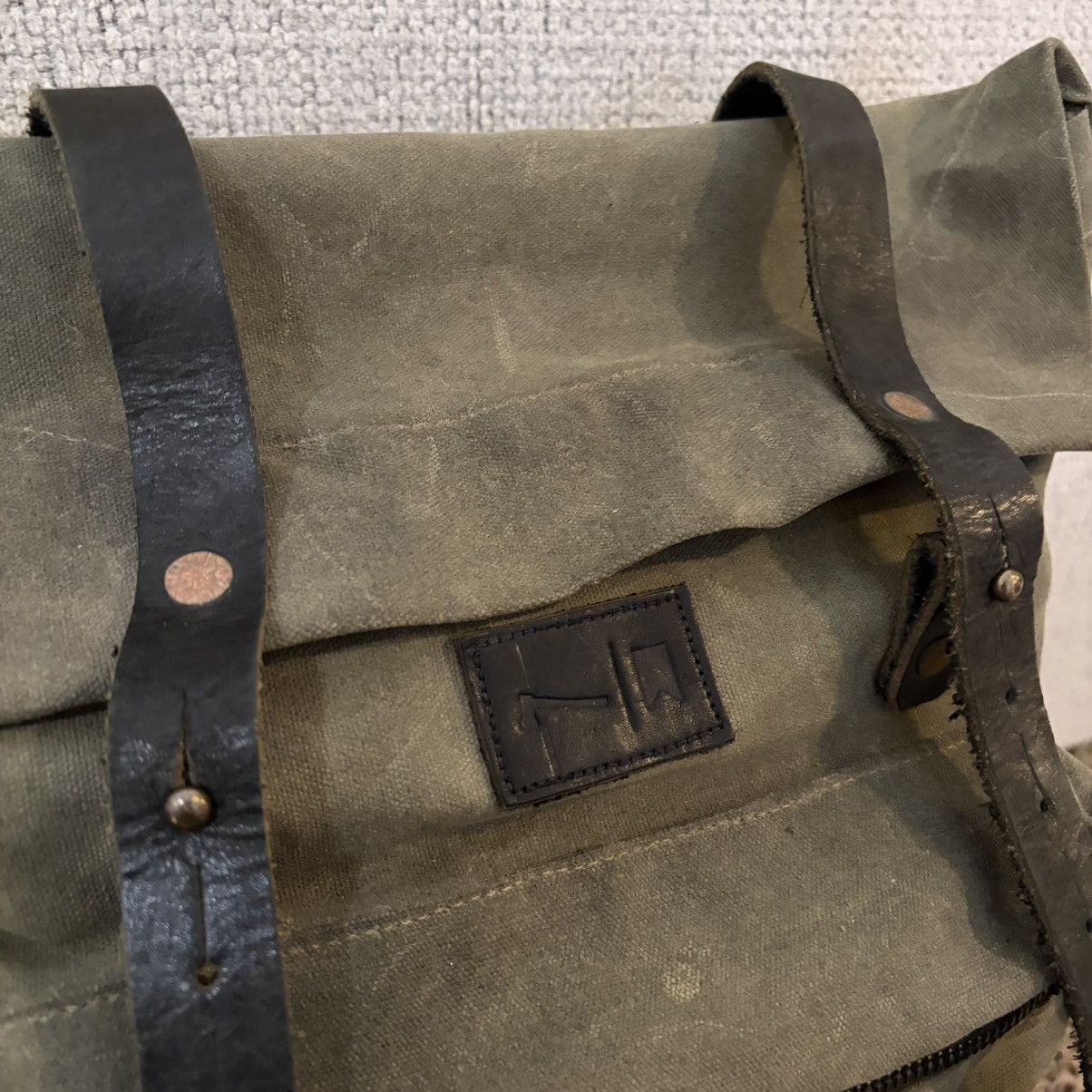 Bradley Mountain Bradley Mountain Wilder Backpack Waxed Canvas Leather Strap Size ONE SIZE - 4 Thumbnail