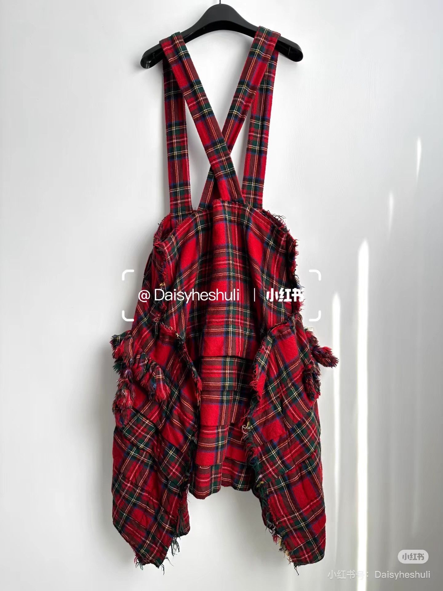 Comme des Garcons Comme des Garçons CDG Black Plaid Suspender Dress Ｑ24 Size S / US 4 / IT 40 - 4 Thumbnail