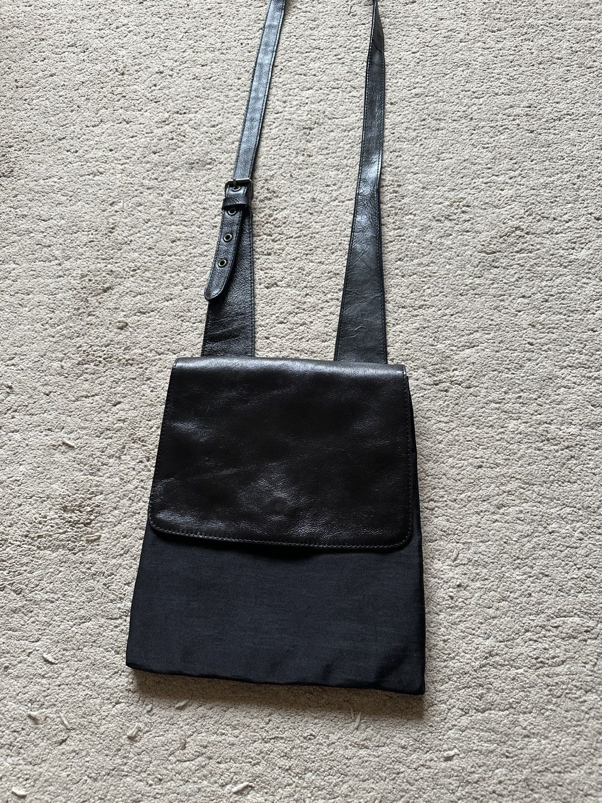 Comme des Garcons Homme Plus 1990s L’ALTOPIANO Nylon mix Leather Sling Bag/Crossbody Bag Size ONE SIZE - 2 Thumbnail