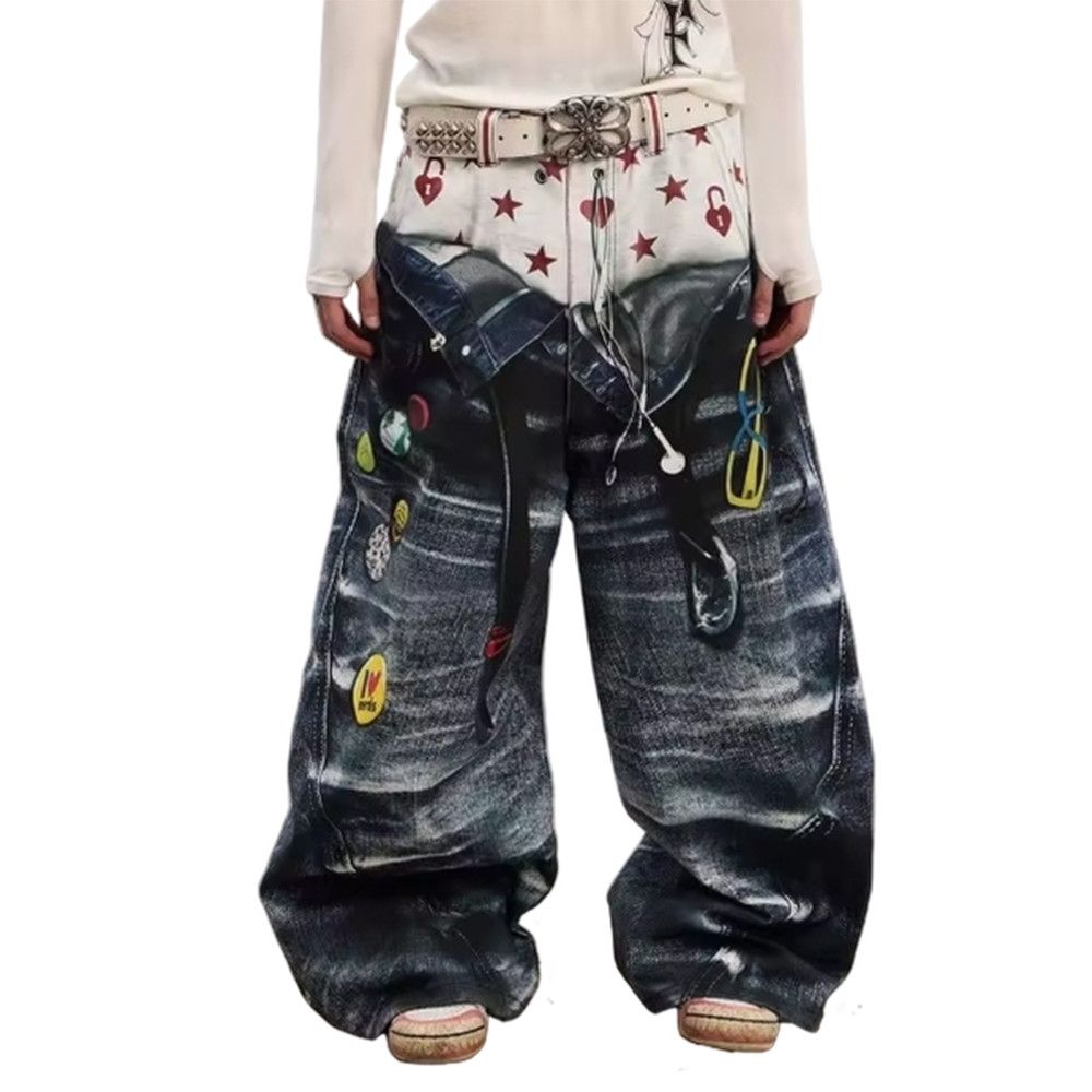 Japanese Brand Sublimation Print Jeans Size US 34 / EU 50 - 1 Thumbnail