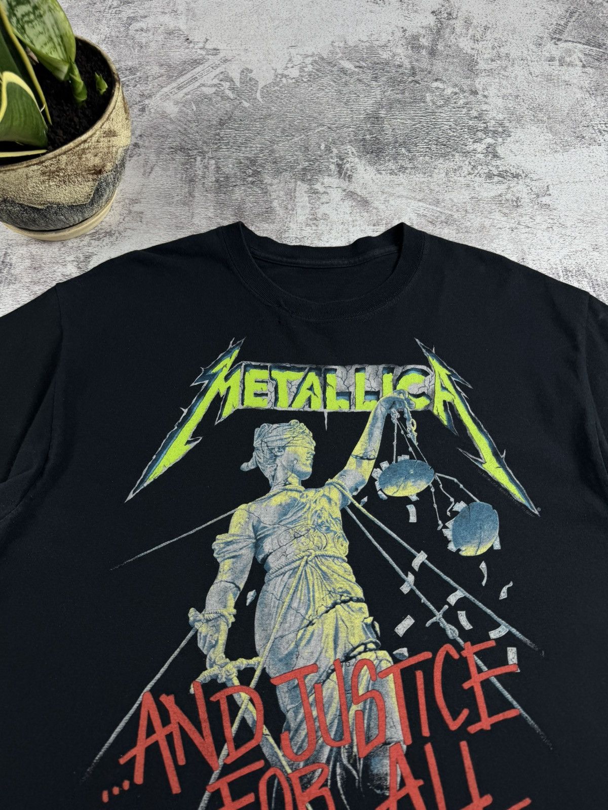 Metallica Metallica 1994 Vintage 90s Justice For All Rock Tour Rap Merch Band Tee T Shirt Size US M / EU 48-50 / 2 - 7 Thumbnail