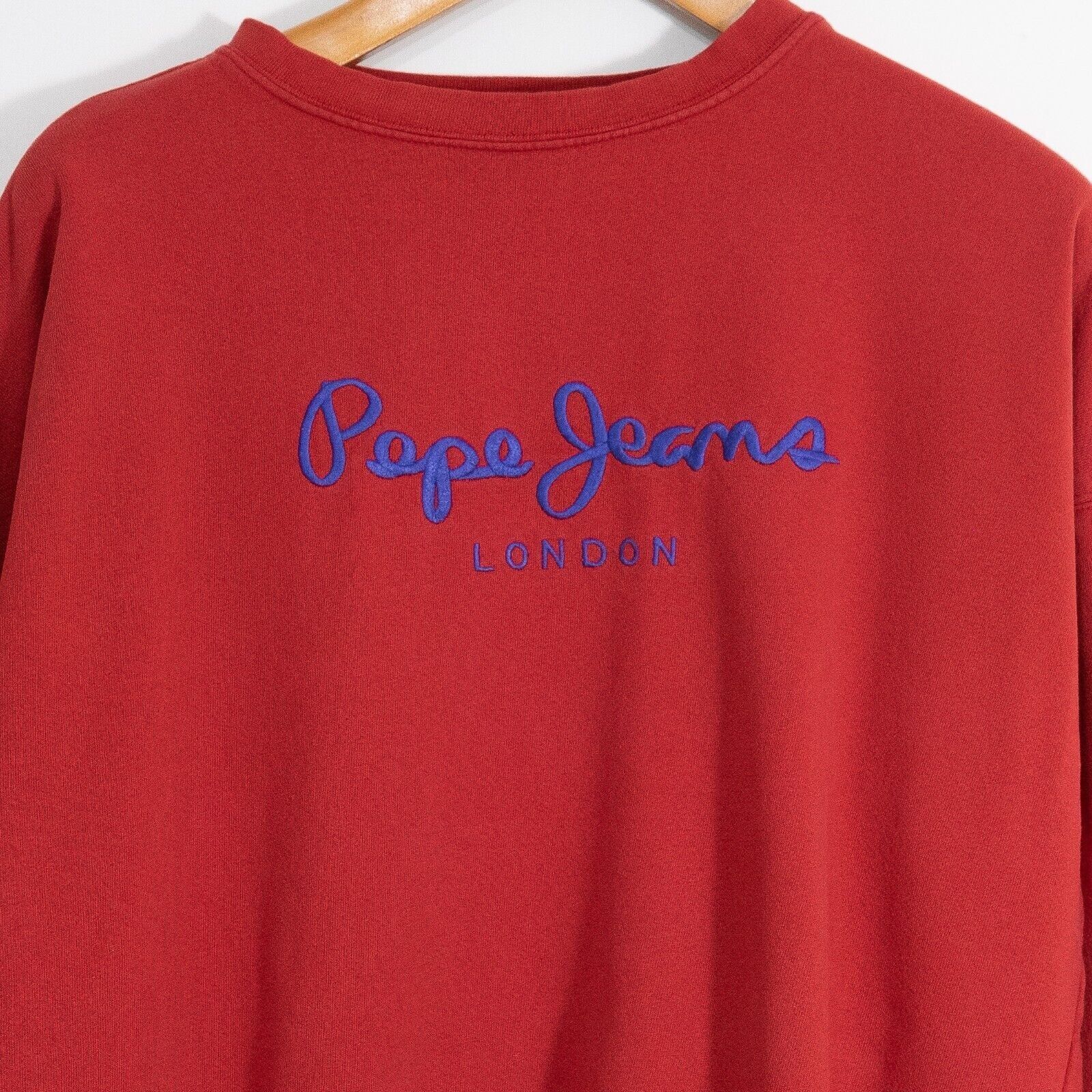 Vintage Vintage Pepe Jeans Sweatshirt Large - Faded Distressed Crop Size US L / EU 52-54 / 3 - 3 Thumbnail