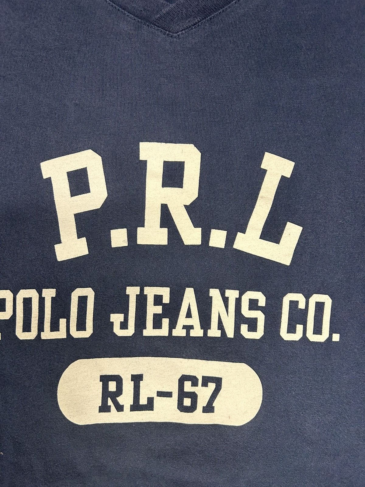 Polo Ralph Lauren × Vintage Crazy Vintage Y2K Essential Polo Jeans Navy Tee Shirt Travis Size US L / EU 52-54 / 3 - 2 Thumbnail