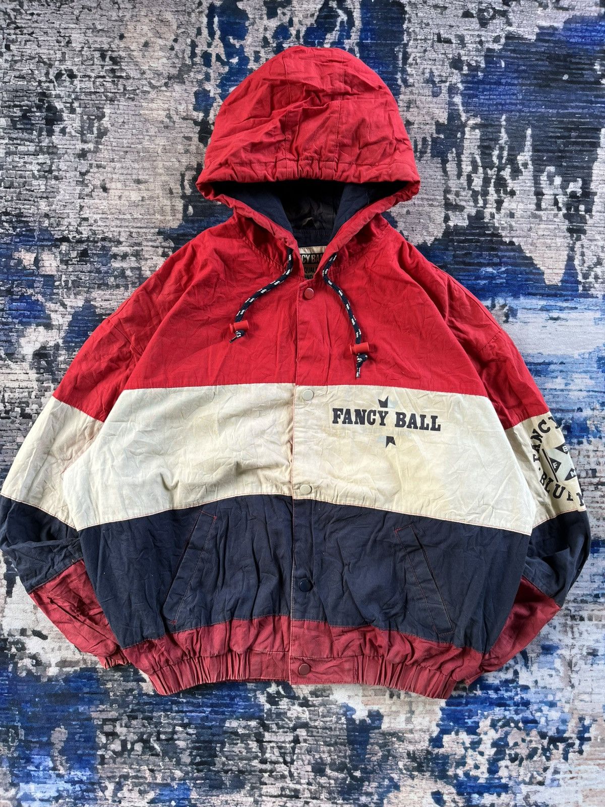 Japanese Brand × Sports Specialties Vintage Fancy Ball Blue Marine Hoodie Jacket 90s Size US L / EU 52-54 / 3 - 1 Thumbnail