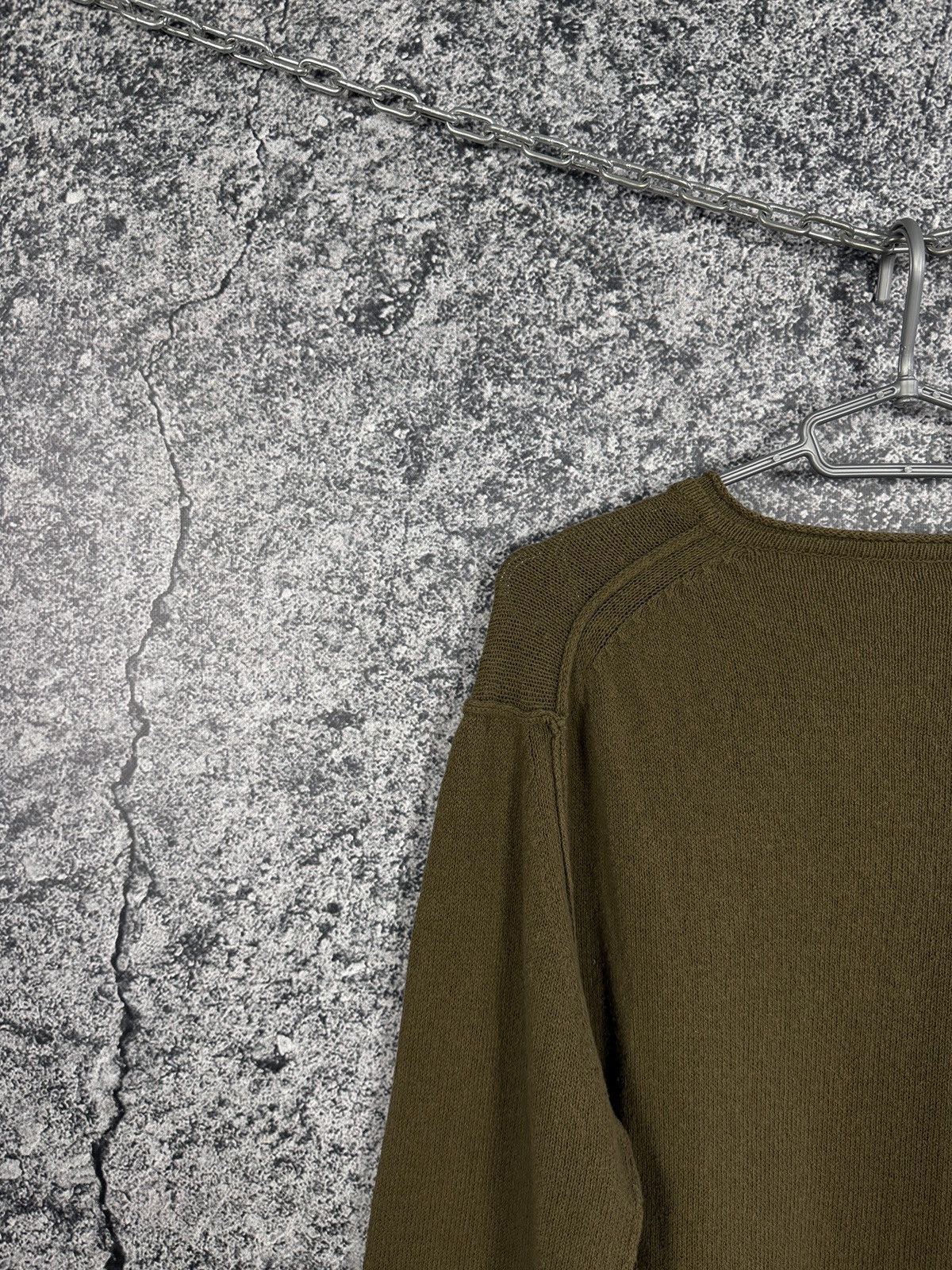 Kenzo Kenzo Homme V-Neck Cotton Sweater Pullover Exposed Seams XL Size US XL / EU 56 / 4 - 11 Thumbnail