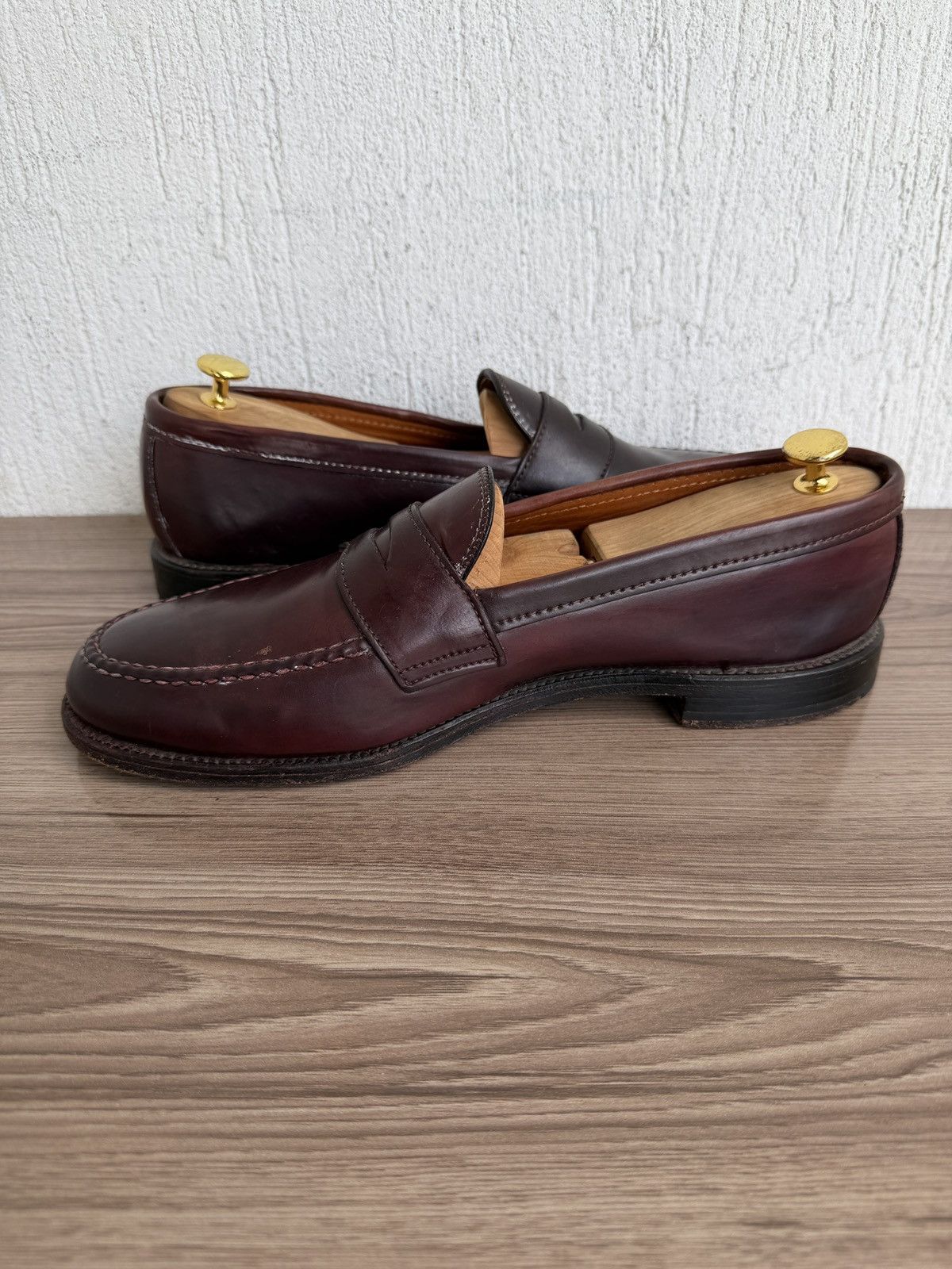 Alden 986 shell cordovan penny loafers Size US 11.5 / EU 44-45 - 8 Thumbnail