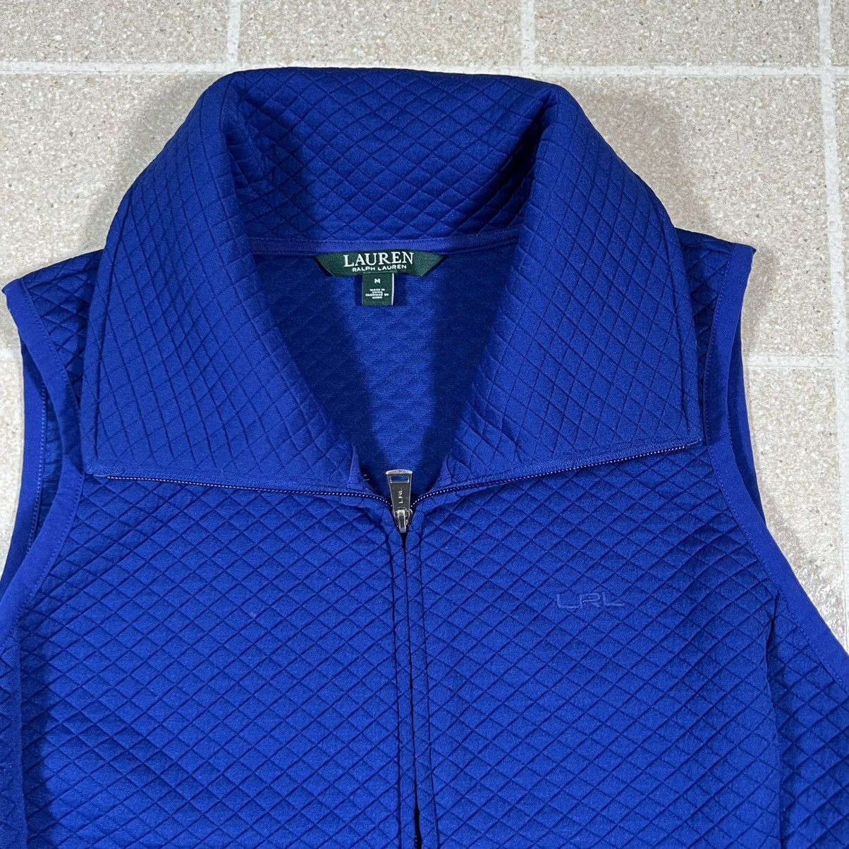Ralph Lauren Lauren Ralph Lauren Size M Blue Diamond Quilted Zip Vest Size M / US 6-8 / IT 42-44 - 2 Thumbnail