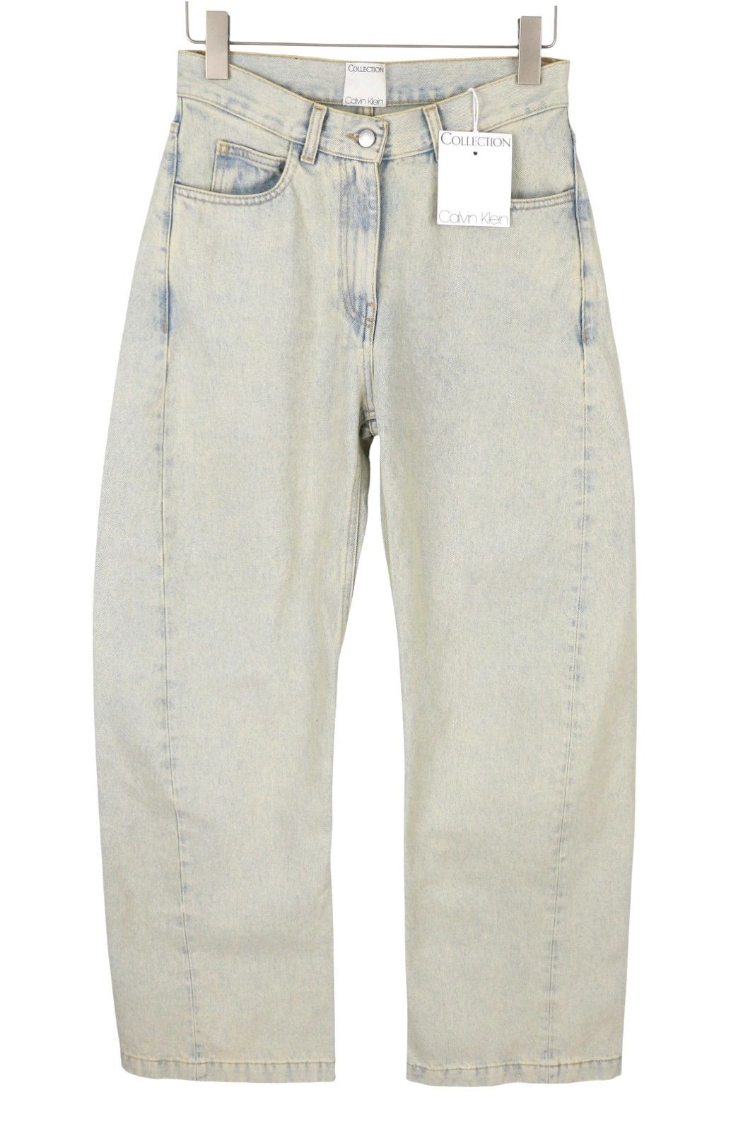 Calvin Klein W26/L32 Light Blue Faded Wide Relaxed 87830 Size 26" / US 2 / IT 38 - 1 Thumbnail