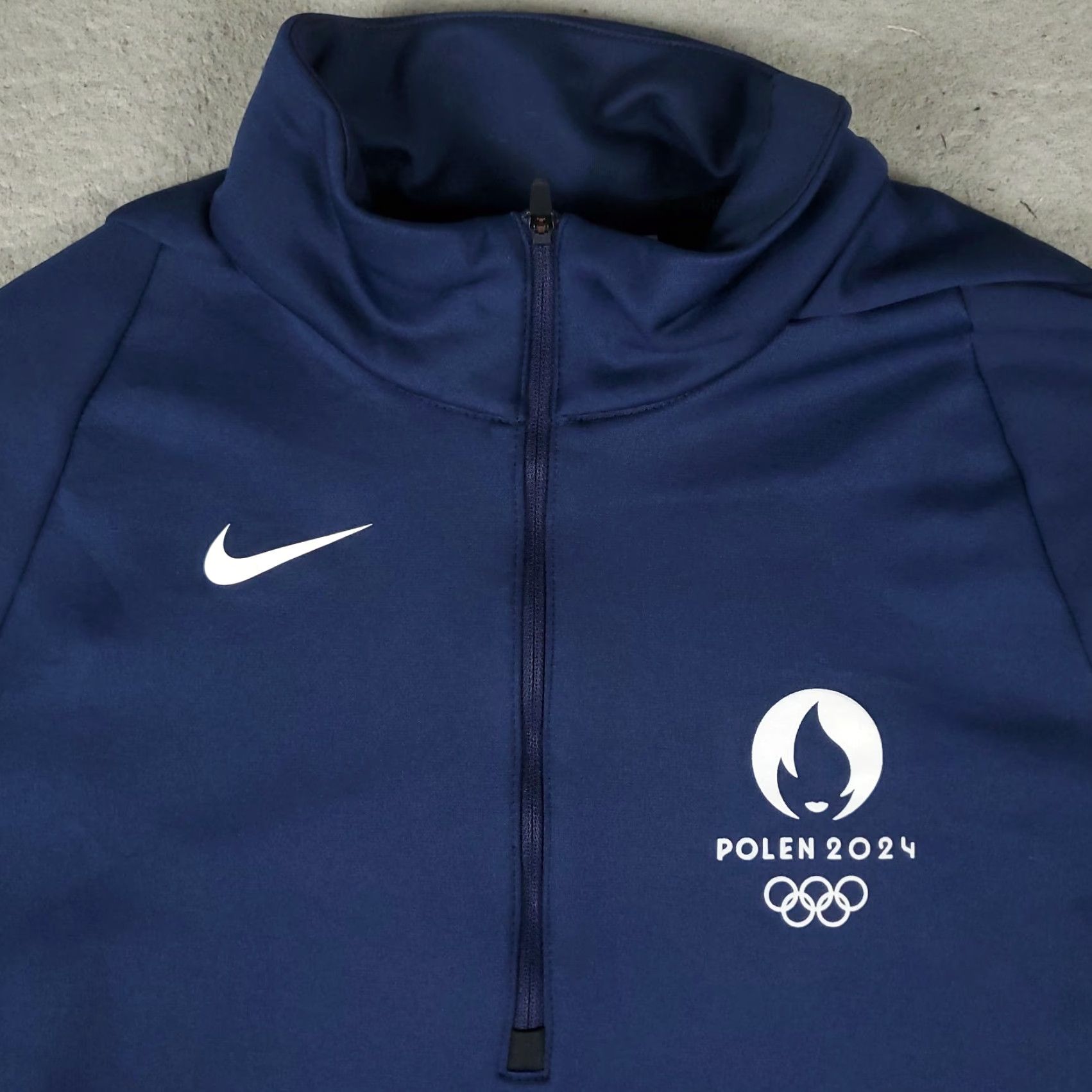 Nike Nike Sweatshirt Mens Medium Blue Lightweight Swoosh 1/4 Zip Pullover Size US M / EU 48-50 / 2 - 2 Thumbnail