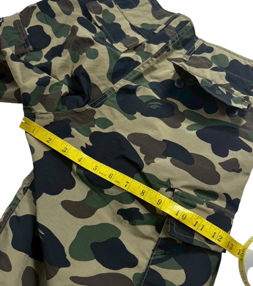 Bape BAPE green camo Nylon Short pants Size US 28 / EU 44 - 4 Thumbnail