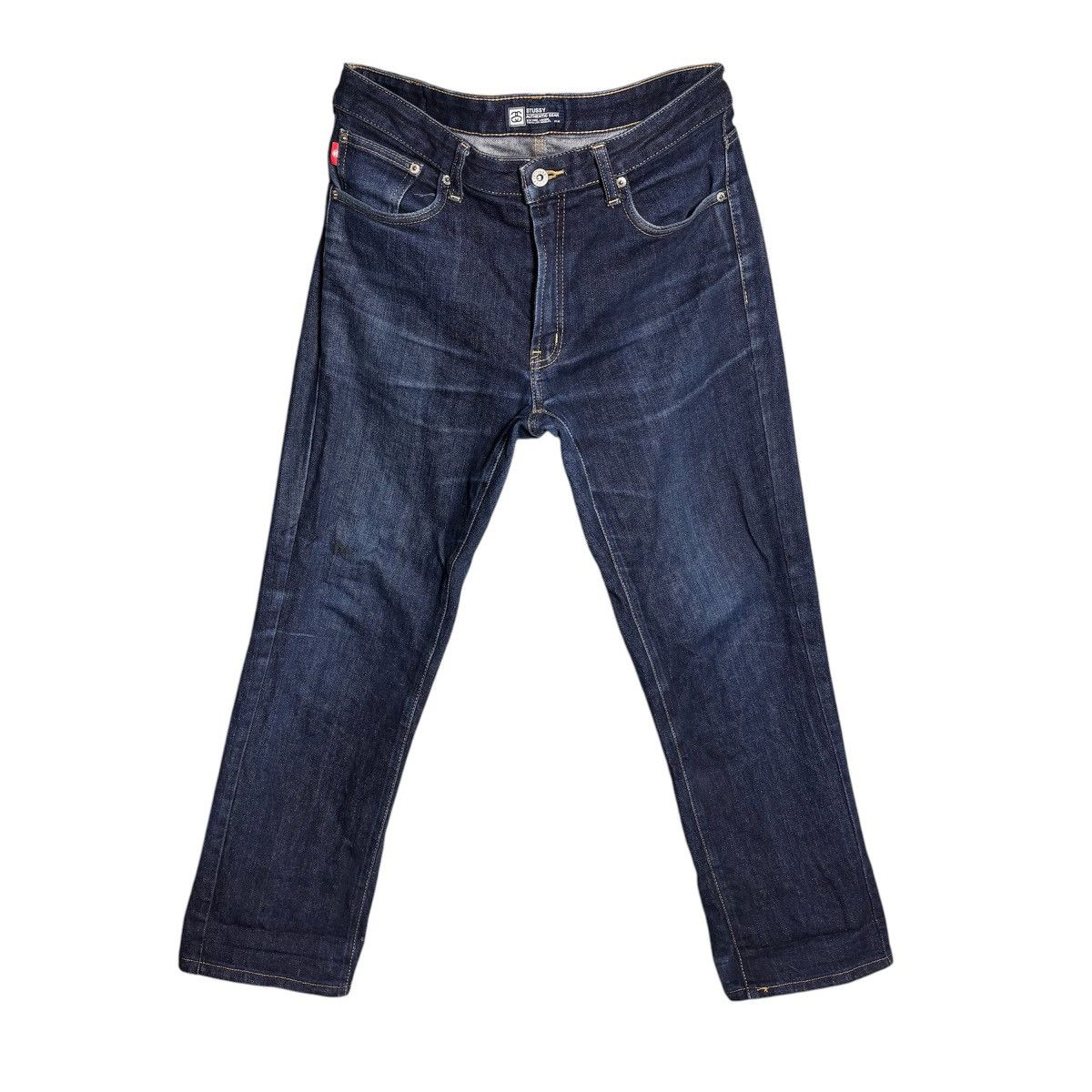 Stussy × Vintage Vintage Stussy Logo Denim Jeans Pants Size US 34 / EU 50 - 2 Thumbnail