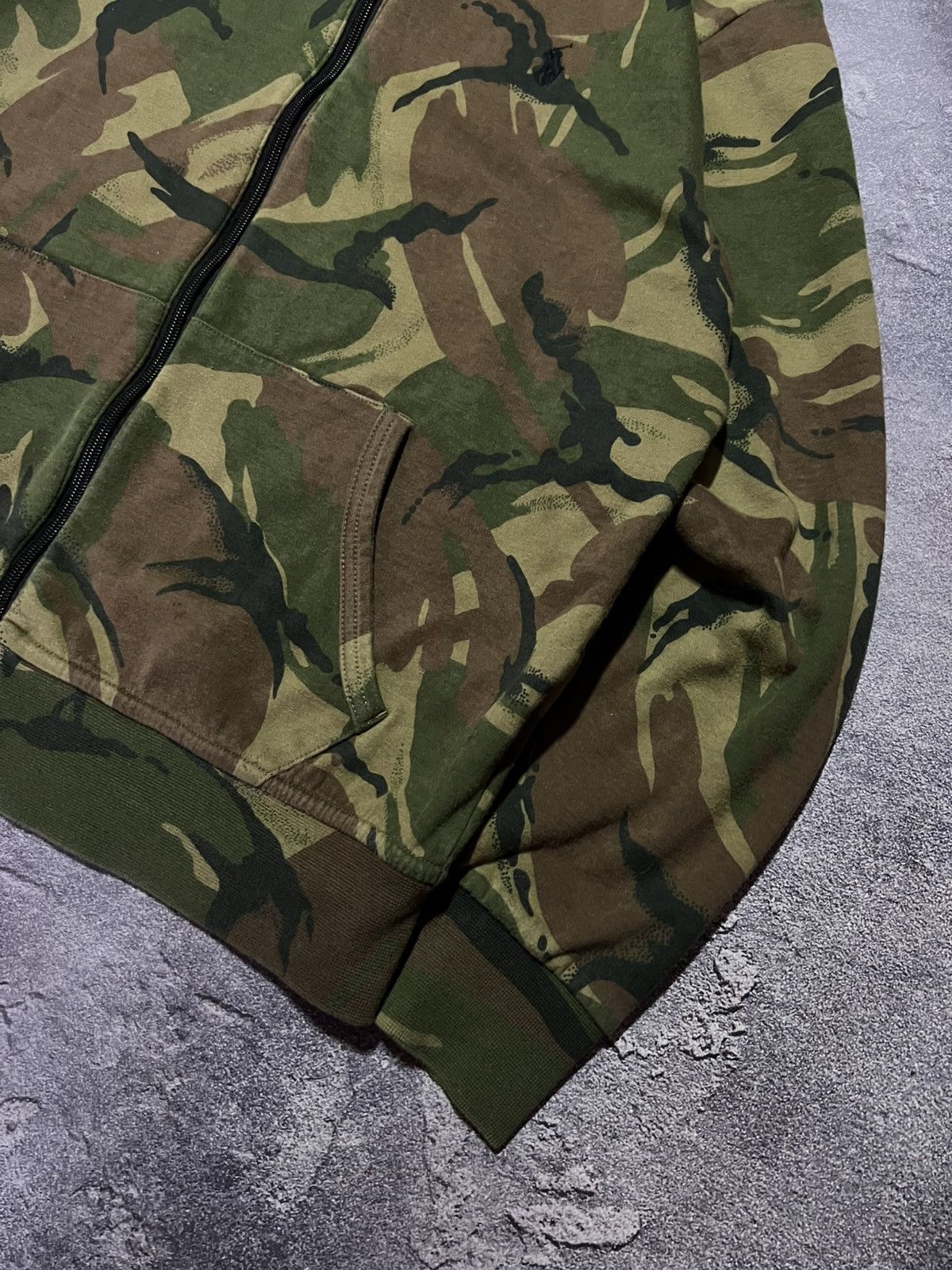 Ralph Lauren Vintage 90s Polo Ralph Lauren Camo Zip-hoodie Streetwear Size US M / EU 48-50 / 2 - 2 Thumbnail
