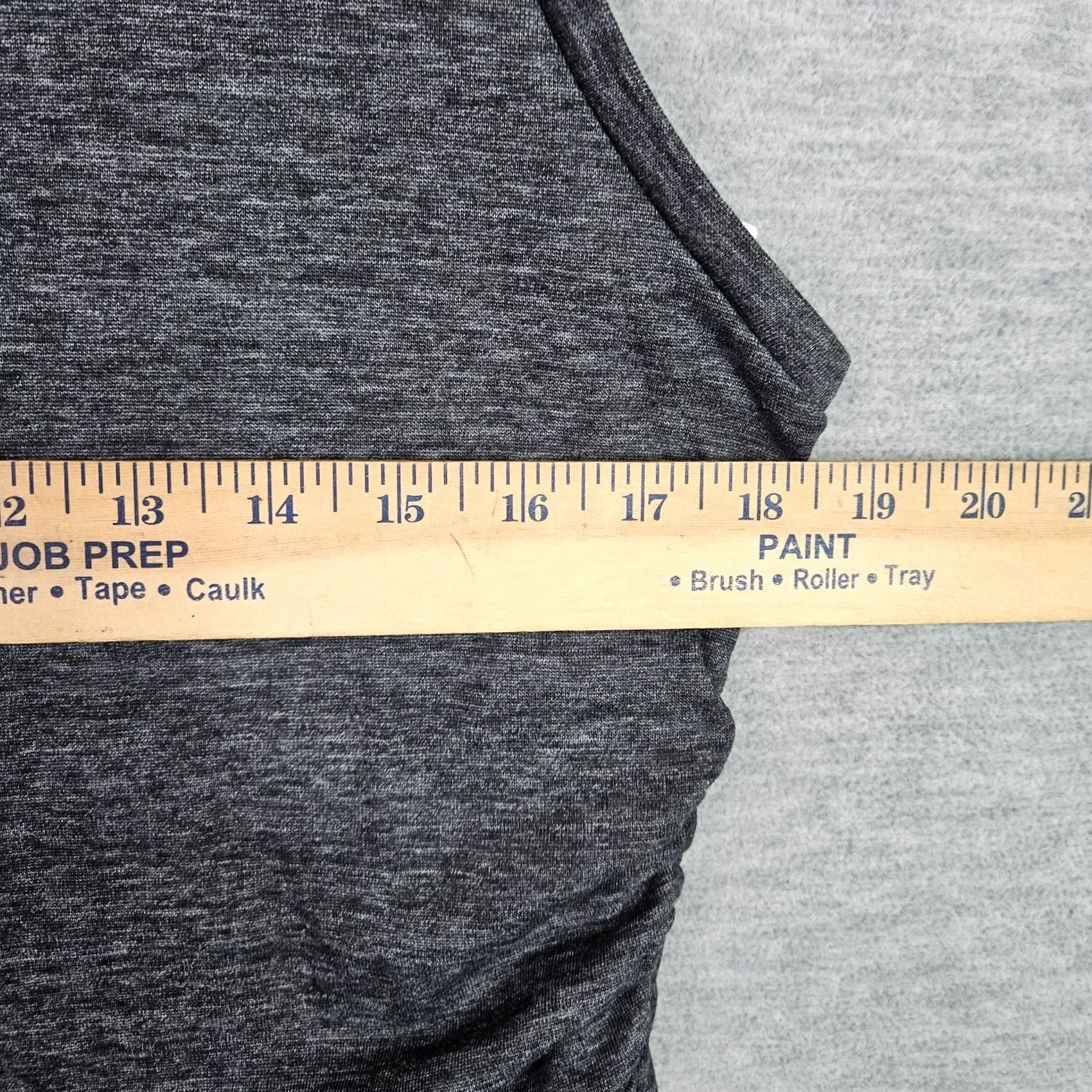 Treasure & Bond Treasure & Bond XL Gray Charcoal Heather Ruched Tank Dress Sleeveless Size XL / US 12-14 / IT 48-50 - 7 Thumbnail
