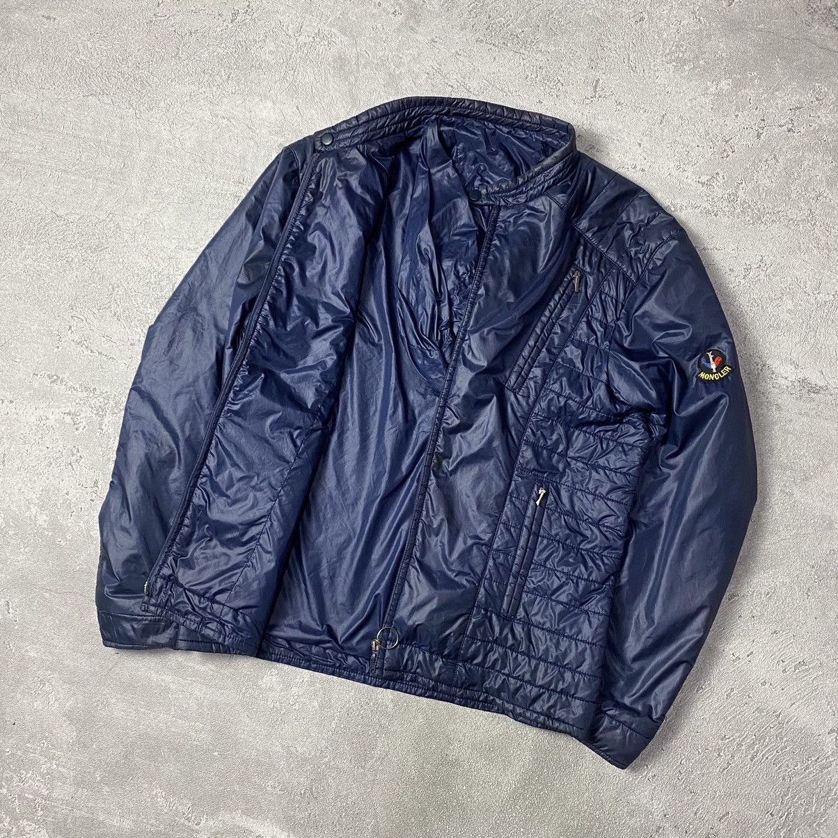 Moncler × Vintage Vintage Moncler Biker jacket Size US M / EU 48-50 / 2 - 5 Thumbnail