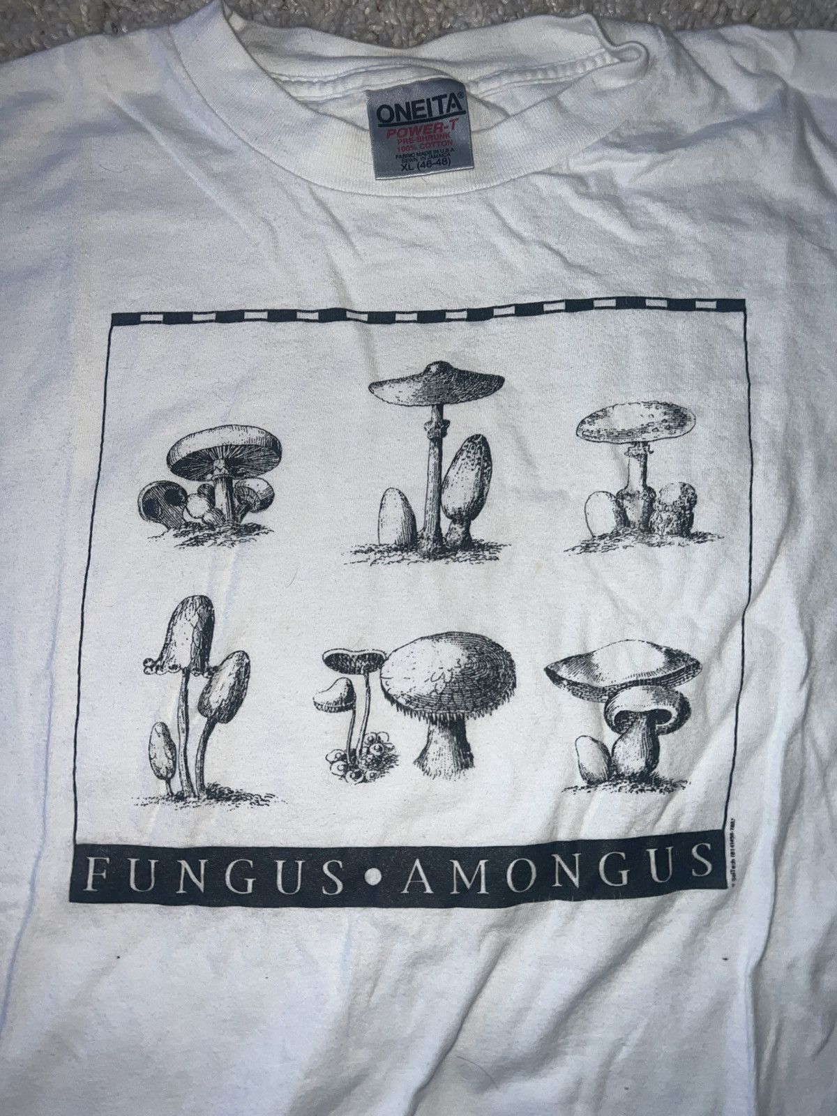 Vintage VTG Incubus “Fungus Amongus” Magic Mushroom T-Shirt Size US XL / EU 56 / 4 - 2 Thumbnail