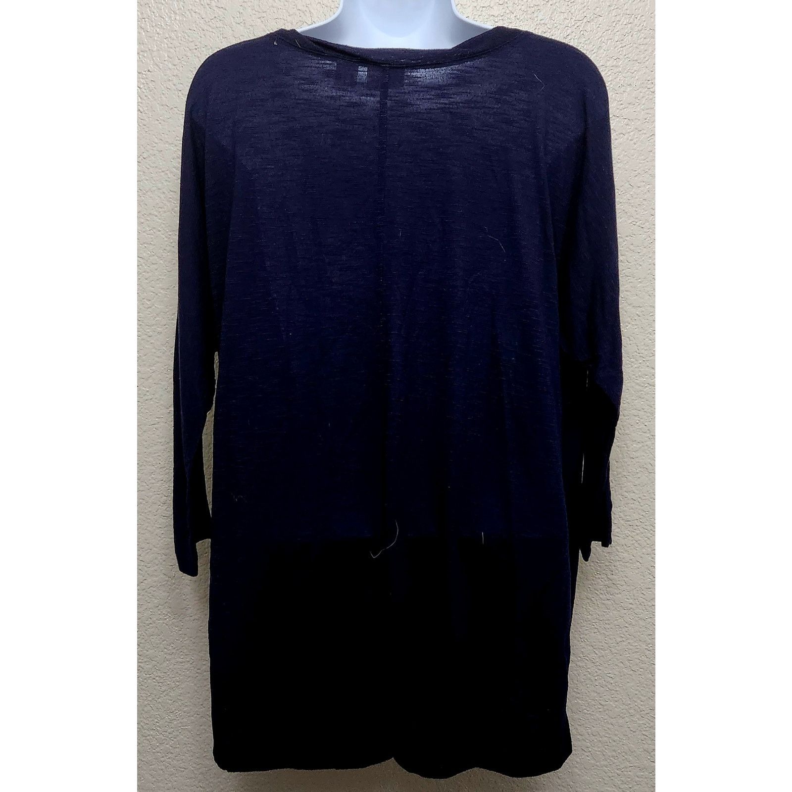 Other Cato Navy Blue Dolman Long Sleeves Top Large Lightweight Size L / US 10 / IT 46 - 3 Thumbnail