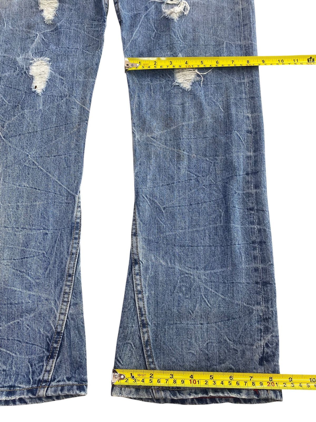 Japanese Brand Japanese Brand Thunder Wash Whiskers Style Flare Jeans Size US 34 / EU 50 - 8 Thumbnail