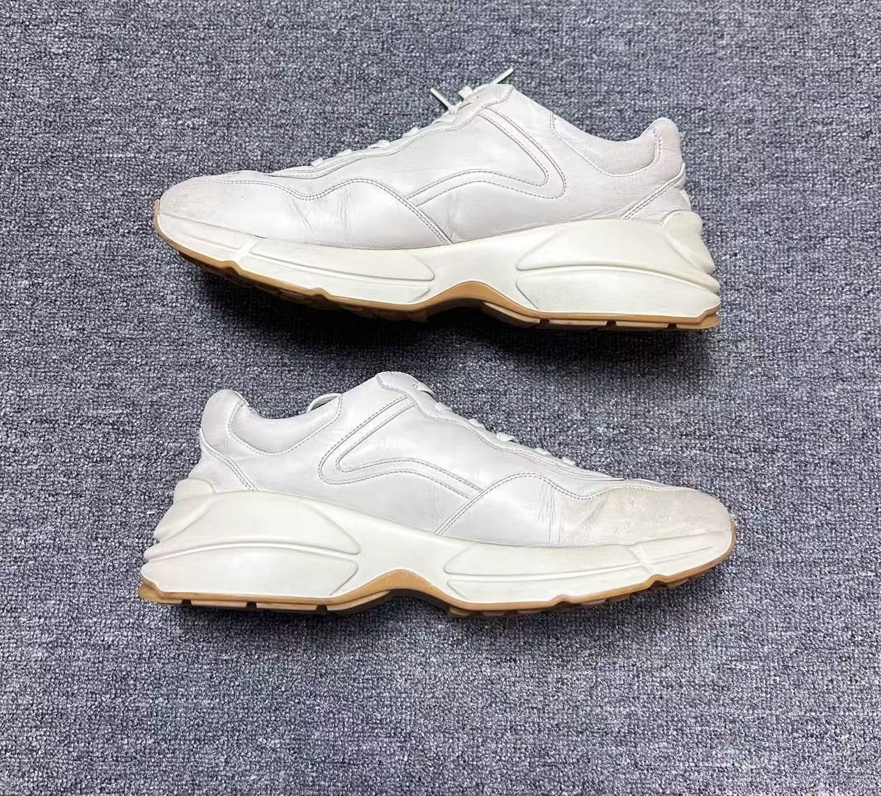 Gucci Gucci Rhyton Low-top Sneakers in Beige Size US 12 / EU 45 - 7 Thumbnail
