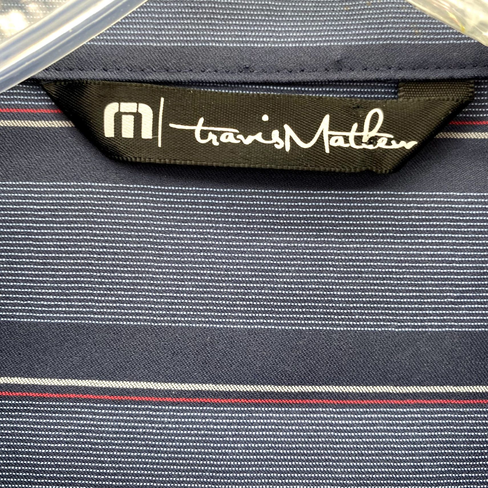 TravisMathew Travis Mathew Shirt L Blue Striped 4 Way Stretch Long Sleeve Button-Down Men's Size US L / EU 52-54 / 3 - 5 Thumbnail