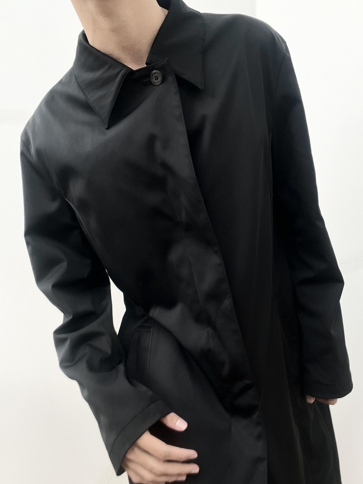 Jean Paul Gaultier 2000s Jean Paul Gaultier Black Trench Coat Size US L / EU 52-54 / 3 - 3 Thumbnail