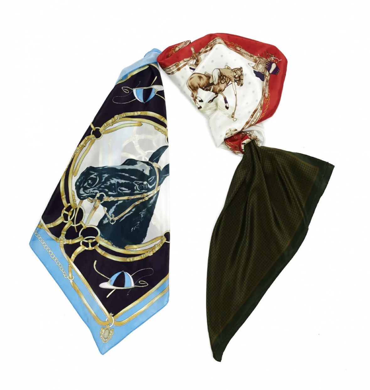 Doublet Doublet Multicolor Transformer Silk Scarf Size ONE SIZE - 3 Thumbnail
